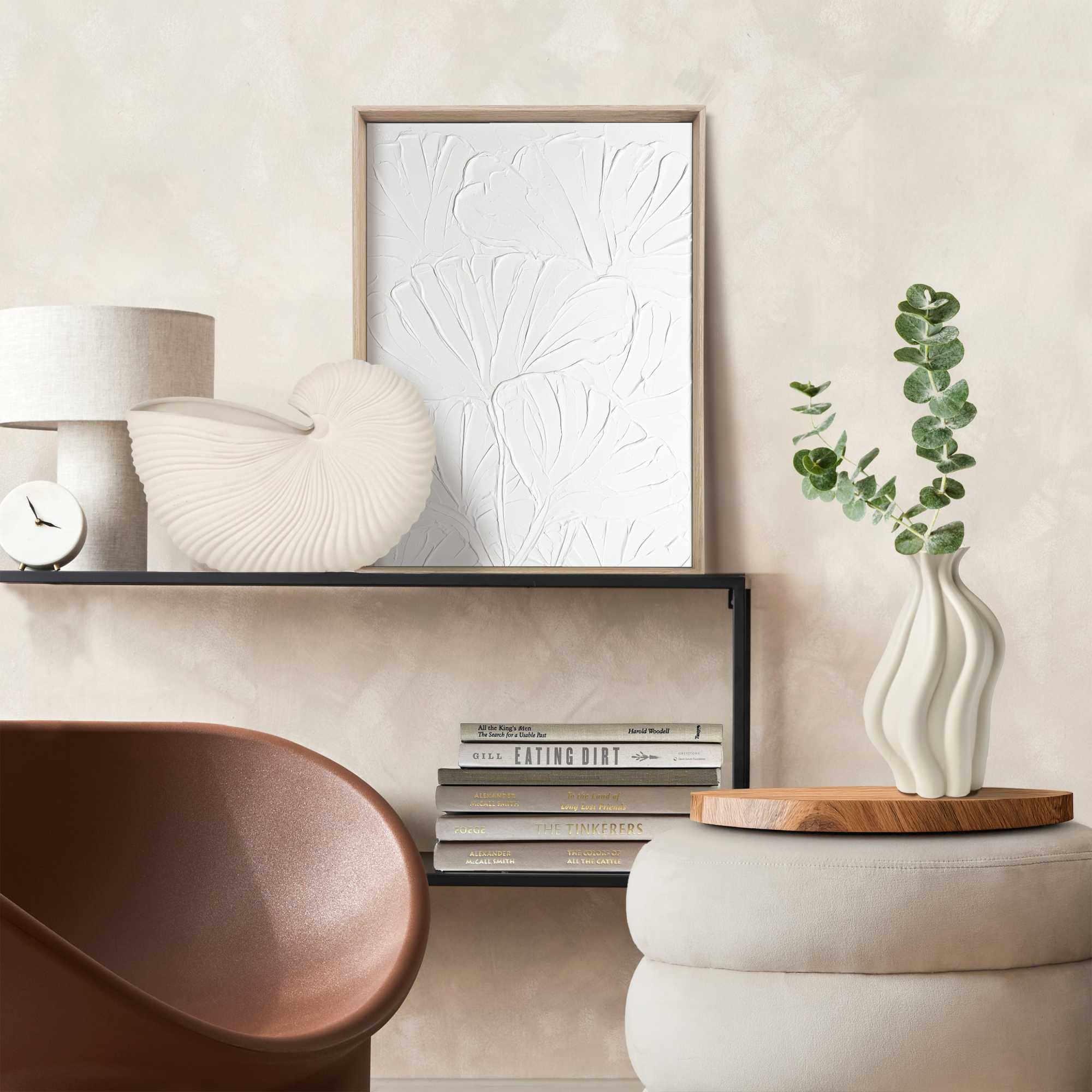 Reinders Wandbild "Blumen" Wohnzimmer - Weiss - MDF - Blumen und Pflanzen - 30x40 cm