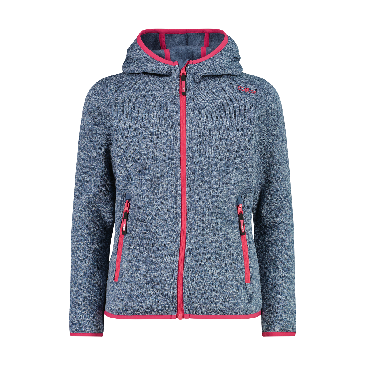 CMP Veste en laine polaire mit Kapuze Übergangsjacke für Kinder, mit Kapuze, mit Reissverschlusstaschen