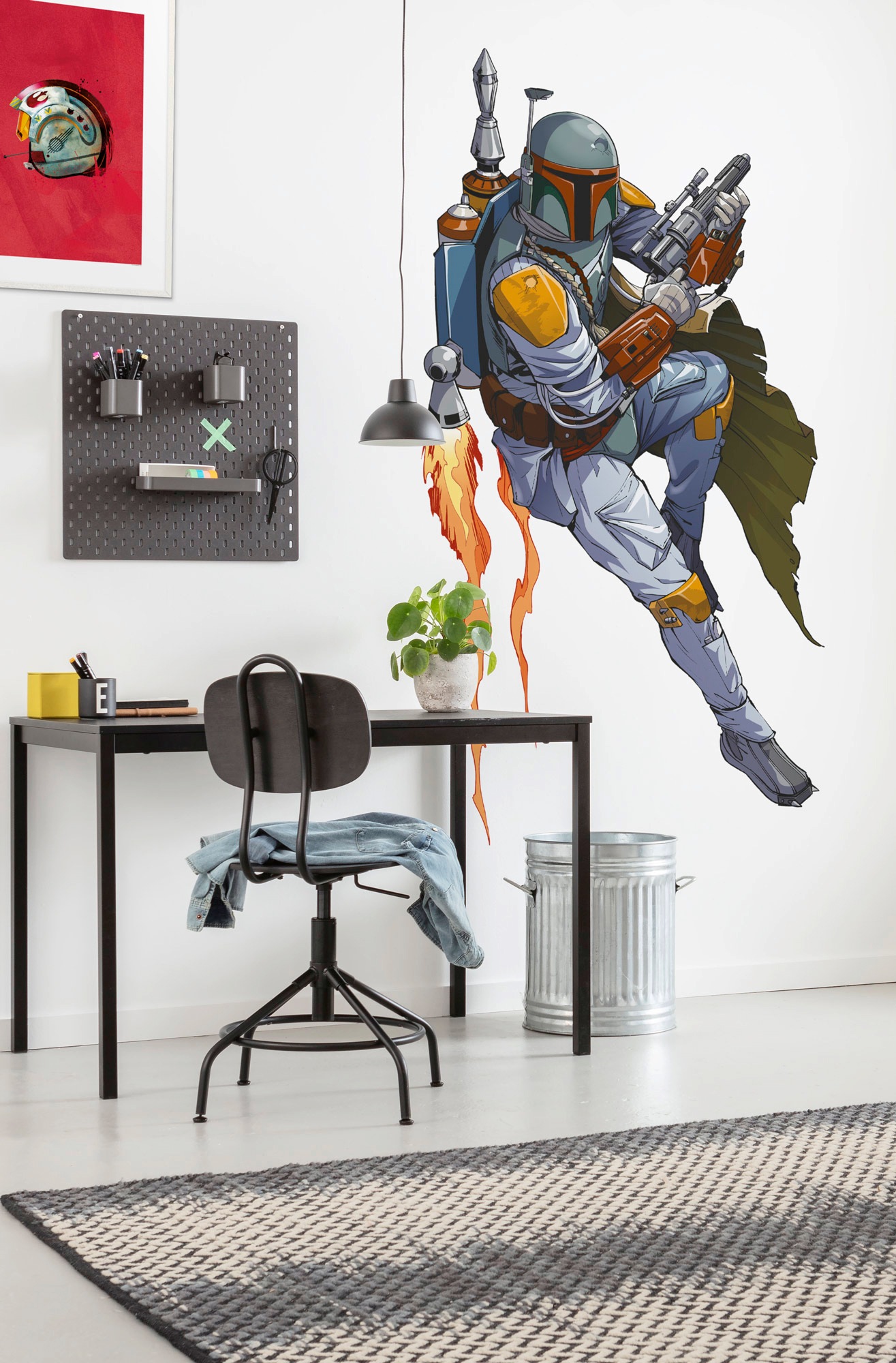 Komar Vliestapete »Selbstklebende Vlies  - Star Wars XXL Boba Fett - Grösse 127 x 200 cm«, bedruckt, Kinderzimmer