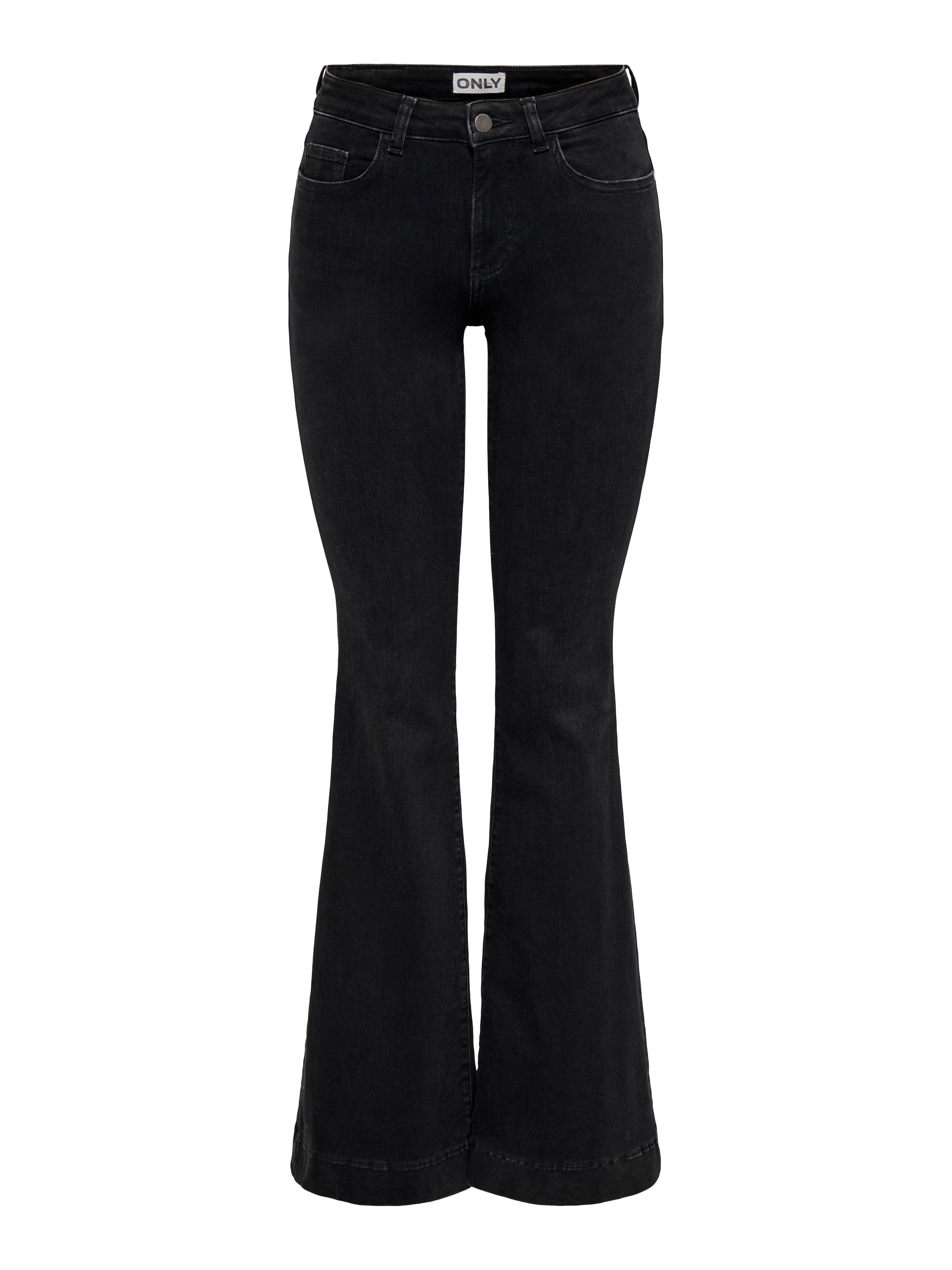 Image of ONLY Bootcut-Jeans "ONLBLUSH MW RETRO FLARED DNM DIA440 BF" Baumwollmischung, regular waist, flared fit