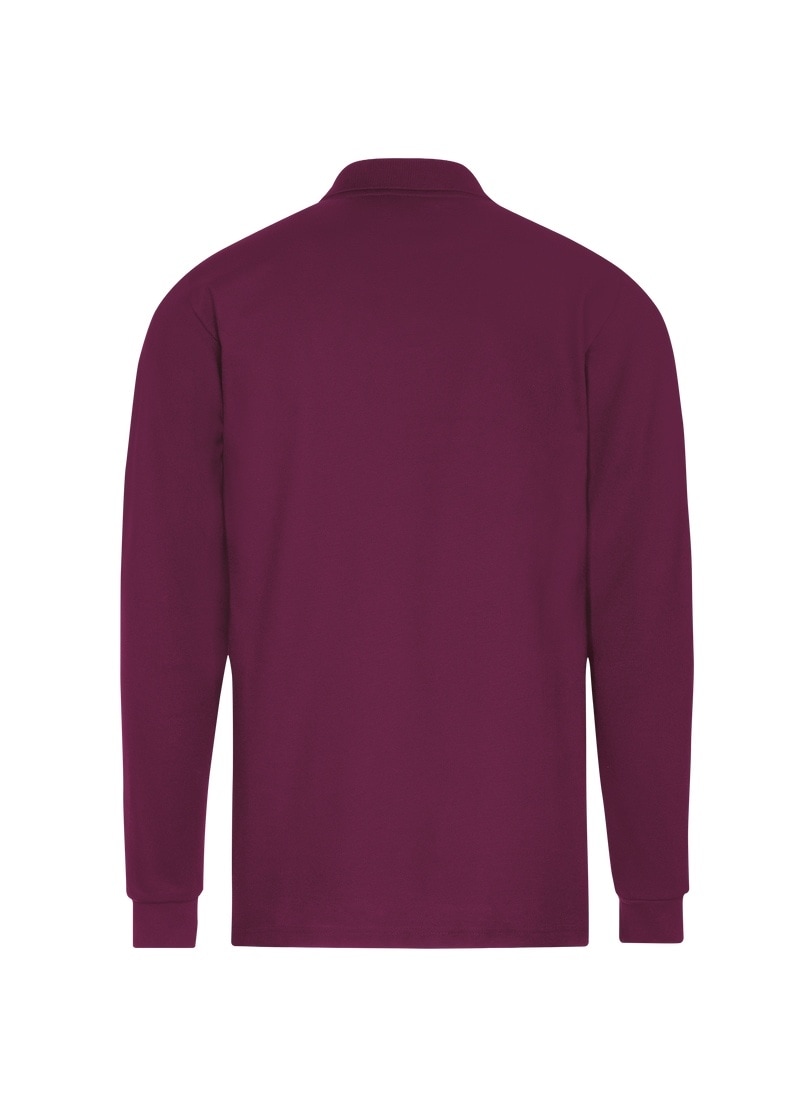 Trigema Poloshirt »TRIGEMA Langarm Poloshirt mit Armbündchen«, (1 tlg.)