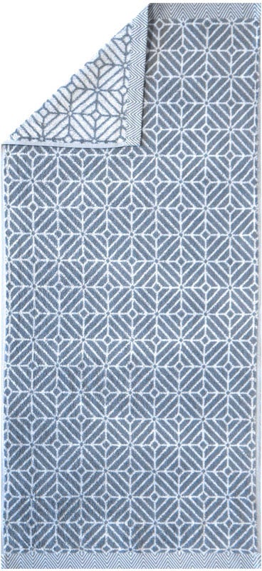 framsohn frottier Duschtuch »Design Jaquard Raute Badetuch« mehrfarbig gewebtem Saum, hergestellt in Österreich