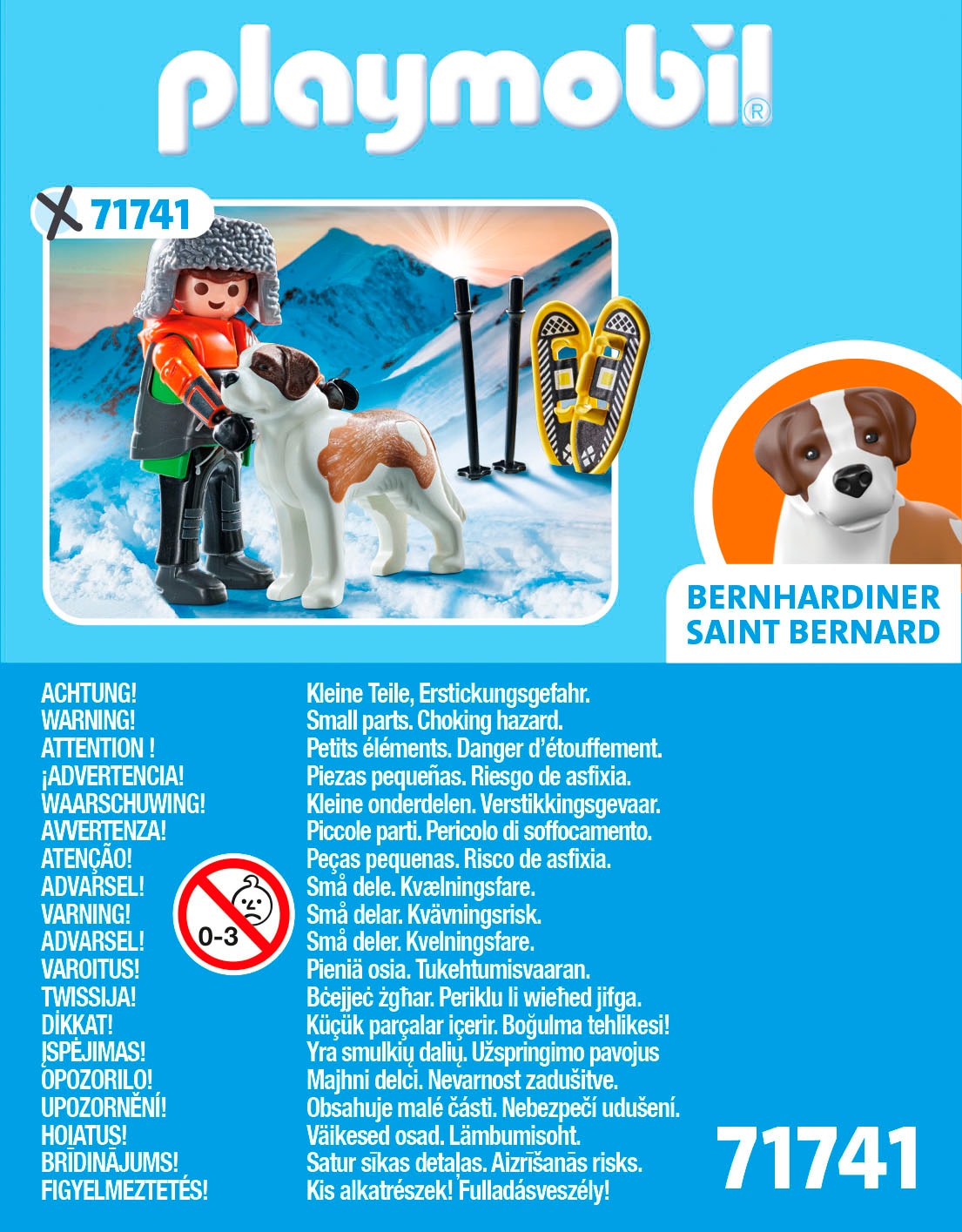 Playmobil® Konstruktions-Spielset »Wanderer mit Bernhardiner (71741), Playmobil My Life«