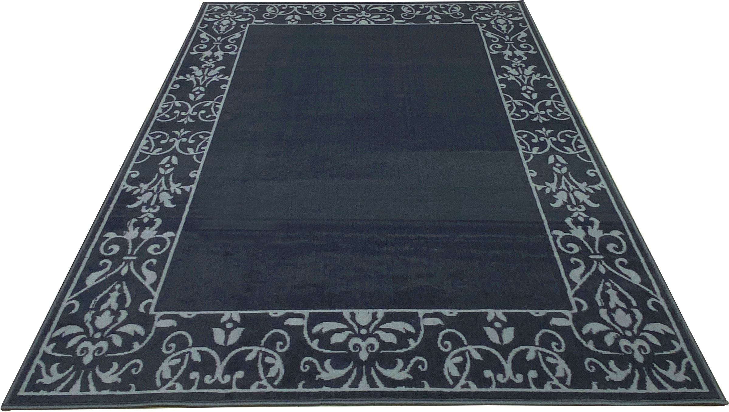 Image of DELAVITA Teppich »Romane«, rechteckig, 7 mm Höhe, Teppich mit floralen Elementen, Bordüre, Kurzflor, Weich, Pflegeleicht, Elegant, Wohnzimmer, Schlafzimmer, Esszimmer bei Ackermann Versand Schweiz