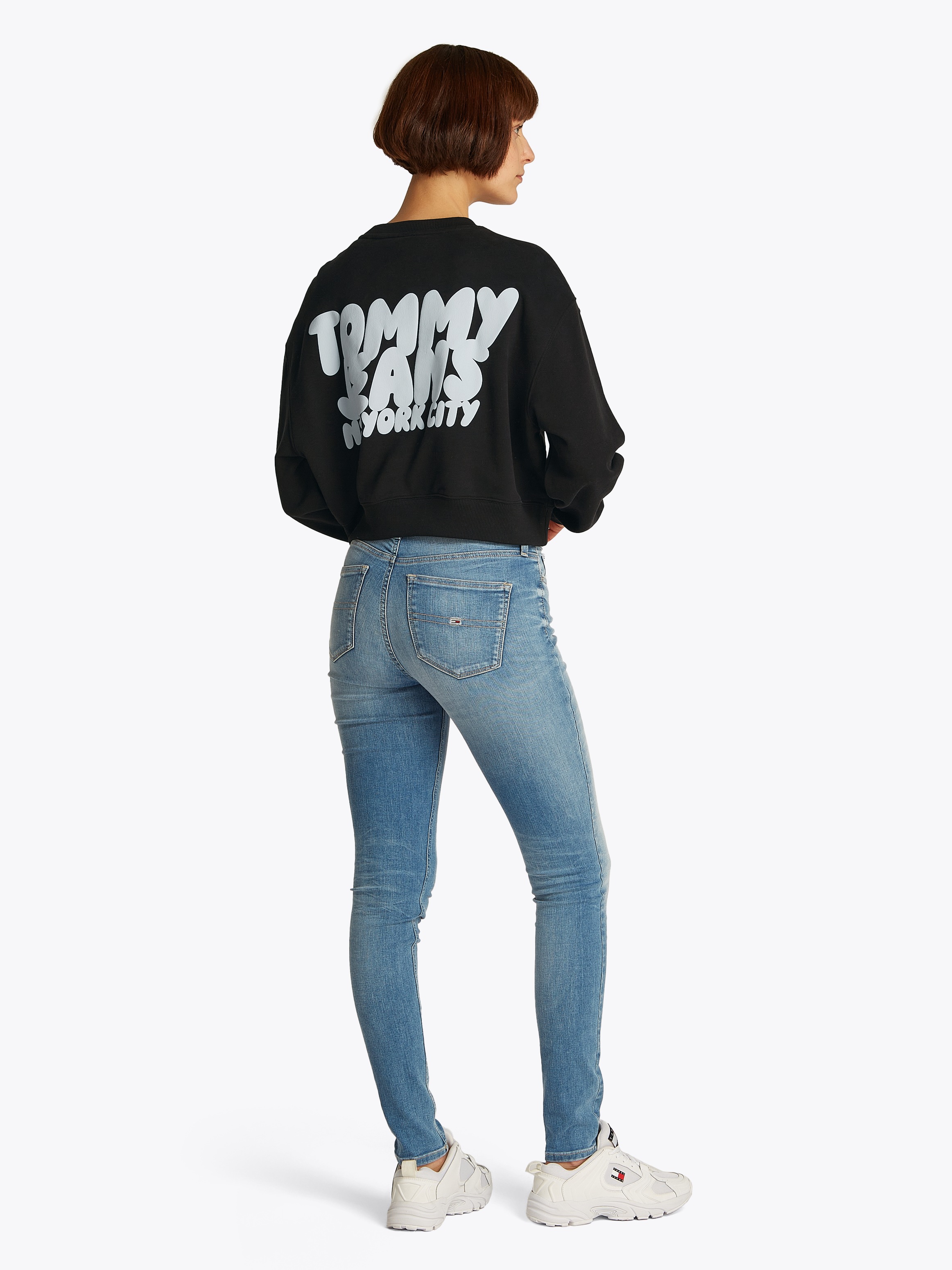 Tommy Jeans Sweatshirt »TJW RLX CRP TJ BUBBLE CREW«, mit grossem Logodruck auf dem Rücken