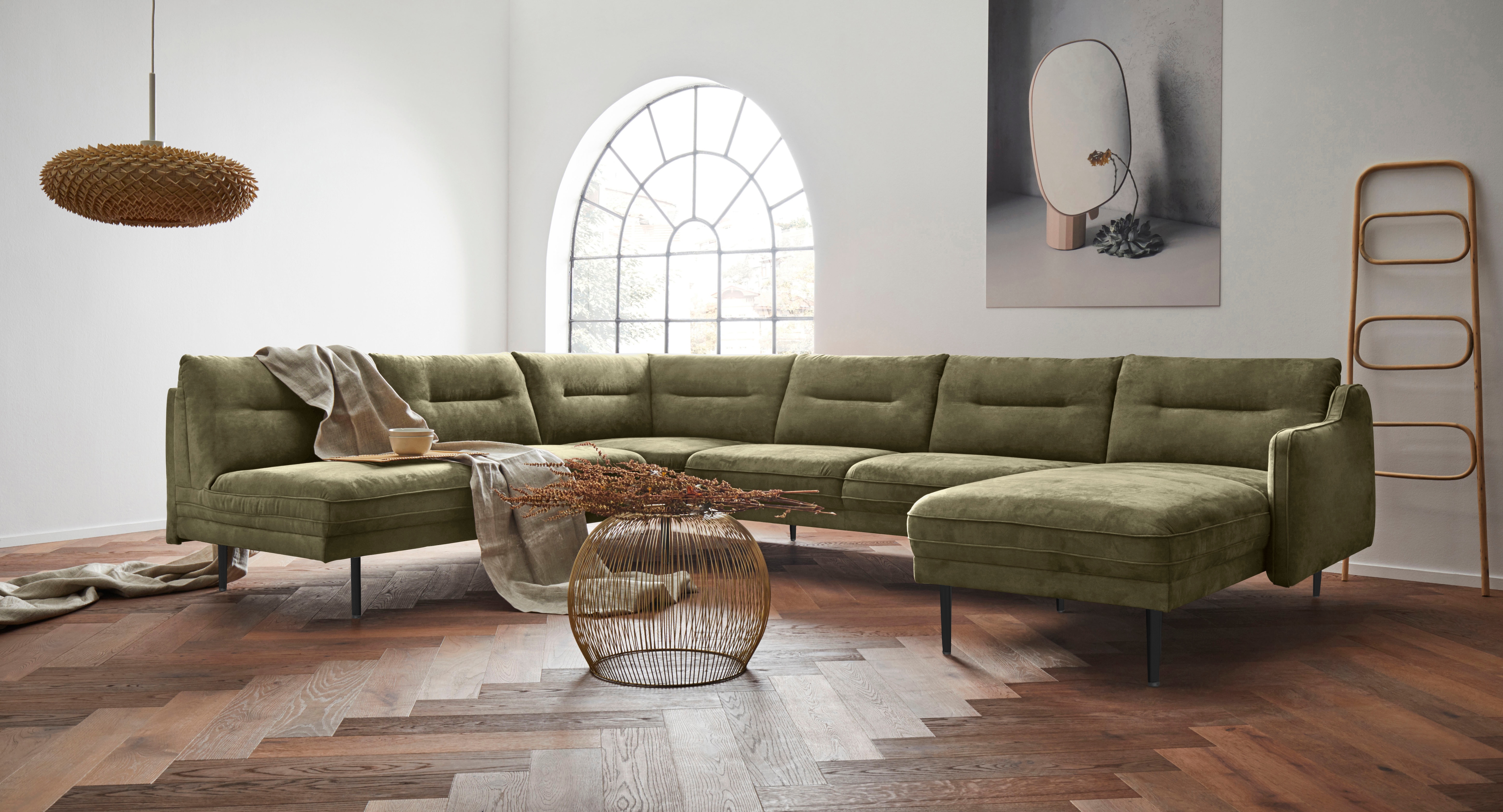 Home affaire Wohnlandschaft »Nordfyn U-Form« edles Design in 3 Bezugsqualitäten, Design by Morten Georgsen