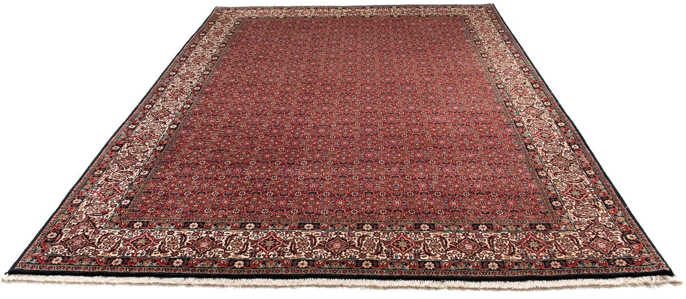 Image of morgenland Orientteppich »Perser - Bidjar - 307 x 208 cm - dunkelrot«, rechteckig, 15 mm Höhe, Wohnzimmer, Handgeknüpft, Einzelstück mit Zertifikat bei Ackermann Versand Schweiz