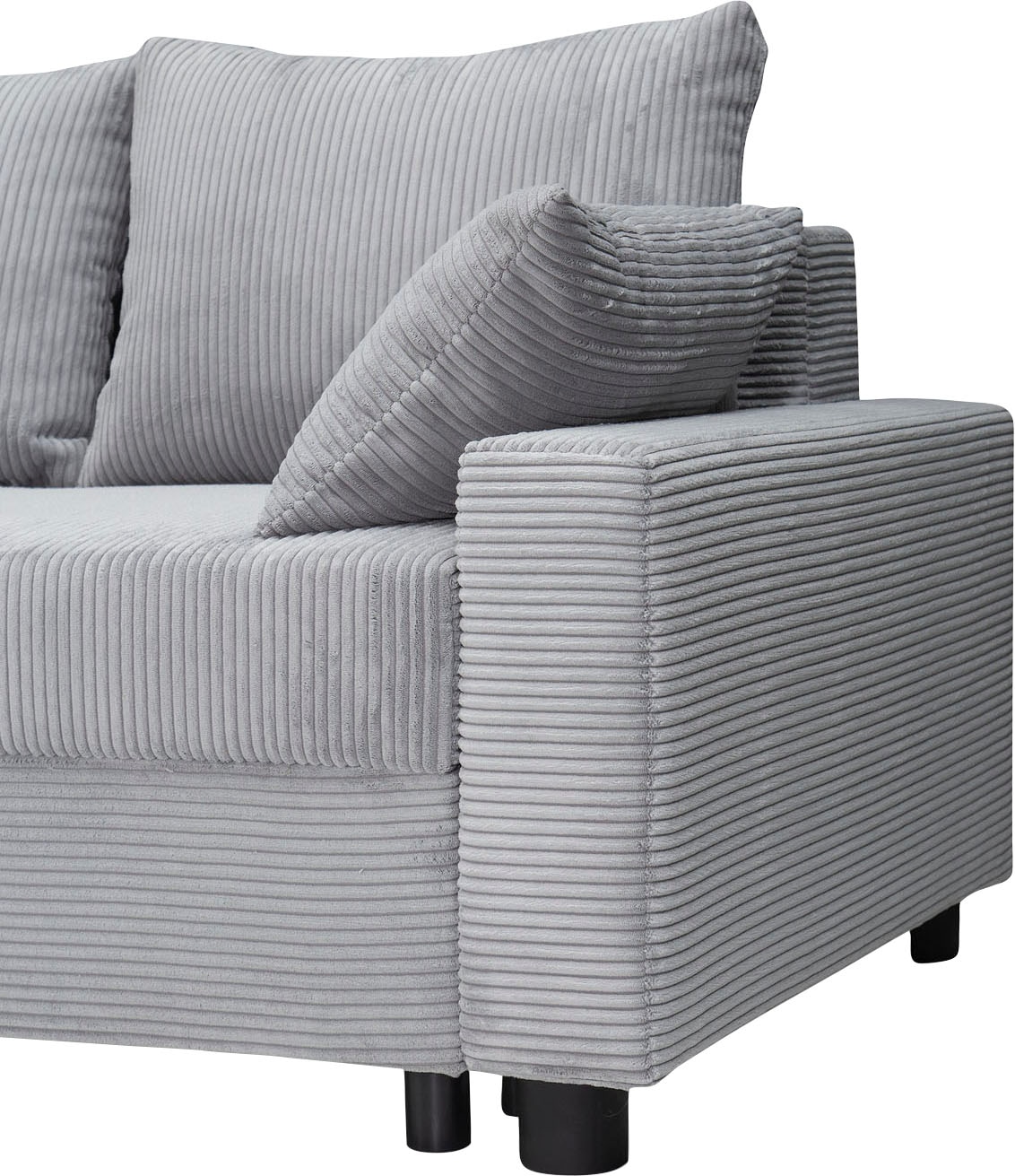 COLLECTION AB Ecksofa »30 Jahre Jubiläums-Modell Parma L-Form«, inkl. Bettfunktion und Bettkasten, in Cord, frei stellbar