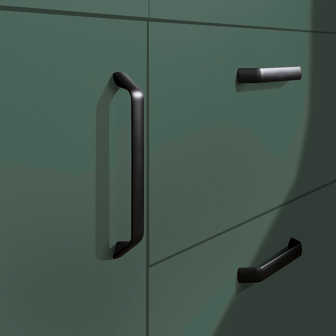 wiho Küchen Winkelküche »"Simi", mit verstellbaren Füssen, wahlweise mit E-Geräten« Soft-Close-Funktion in Schubkästen & Auszügen, Stellbreite 285/175 cm