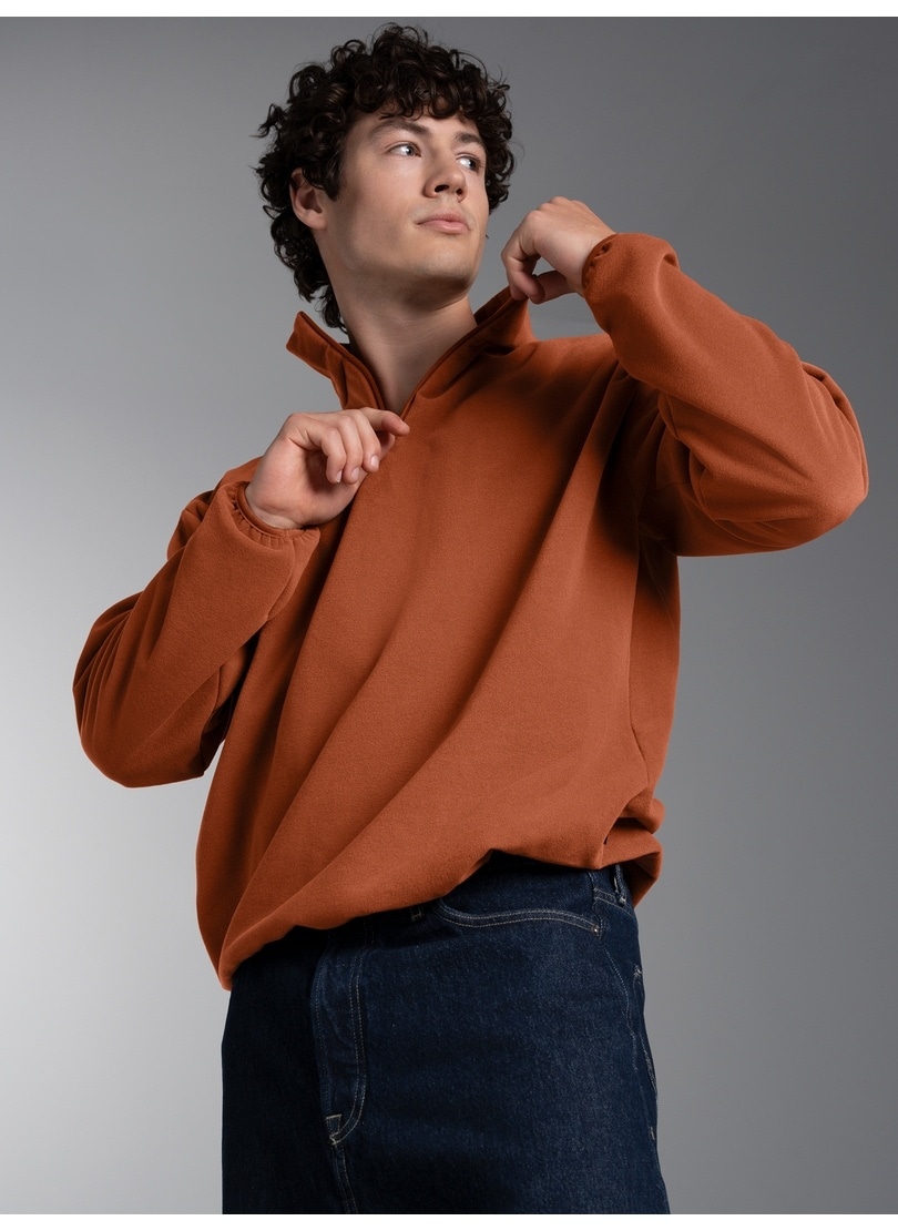 Image of Trigema Strickfleece-Pullover "TRIGEMA Fleece Sweatshirt mit Stehkragen"