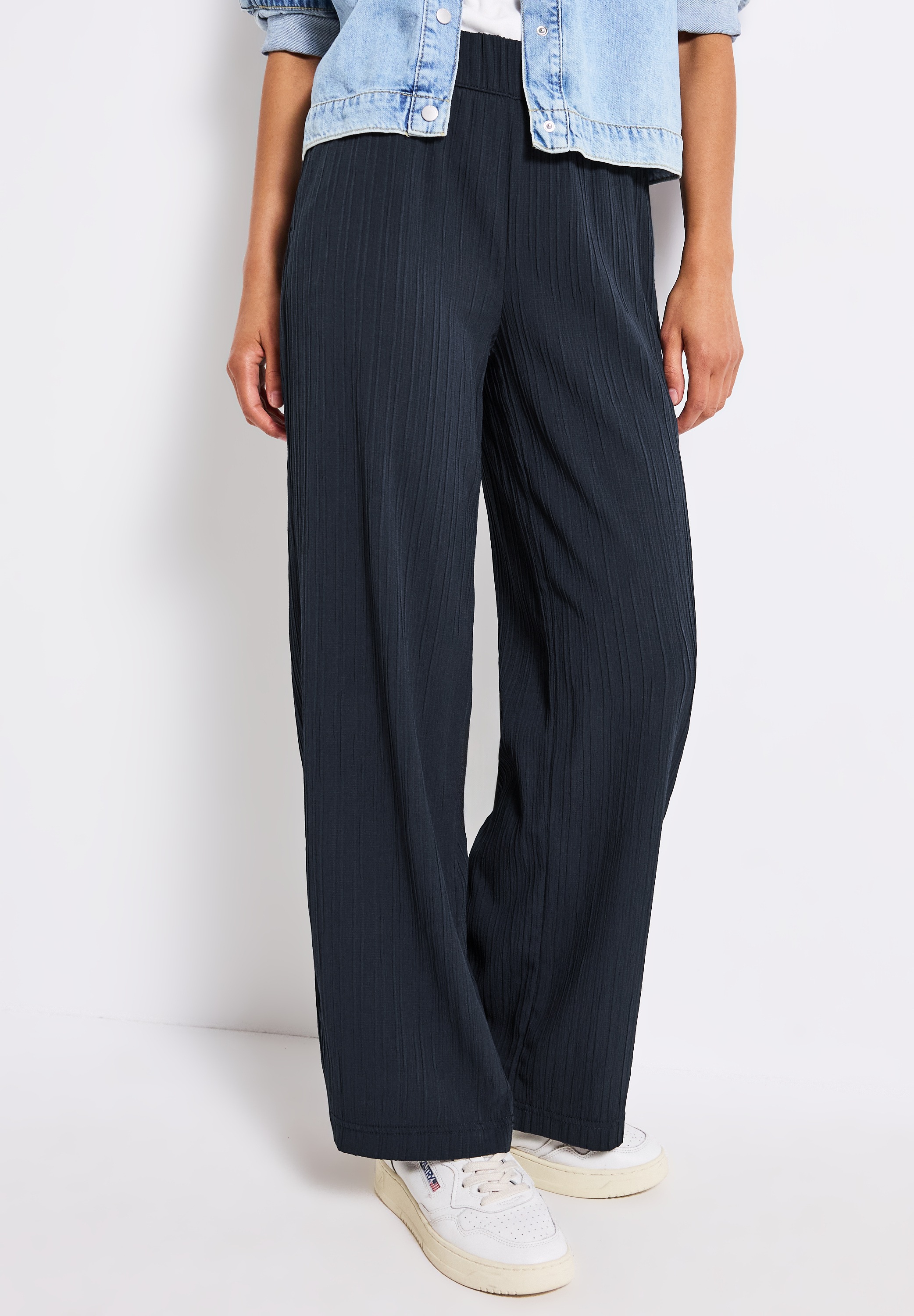 Image of STREET ONE Stoffhose Sommerhose mit elastischem Bund