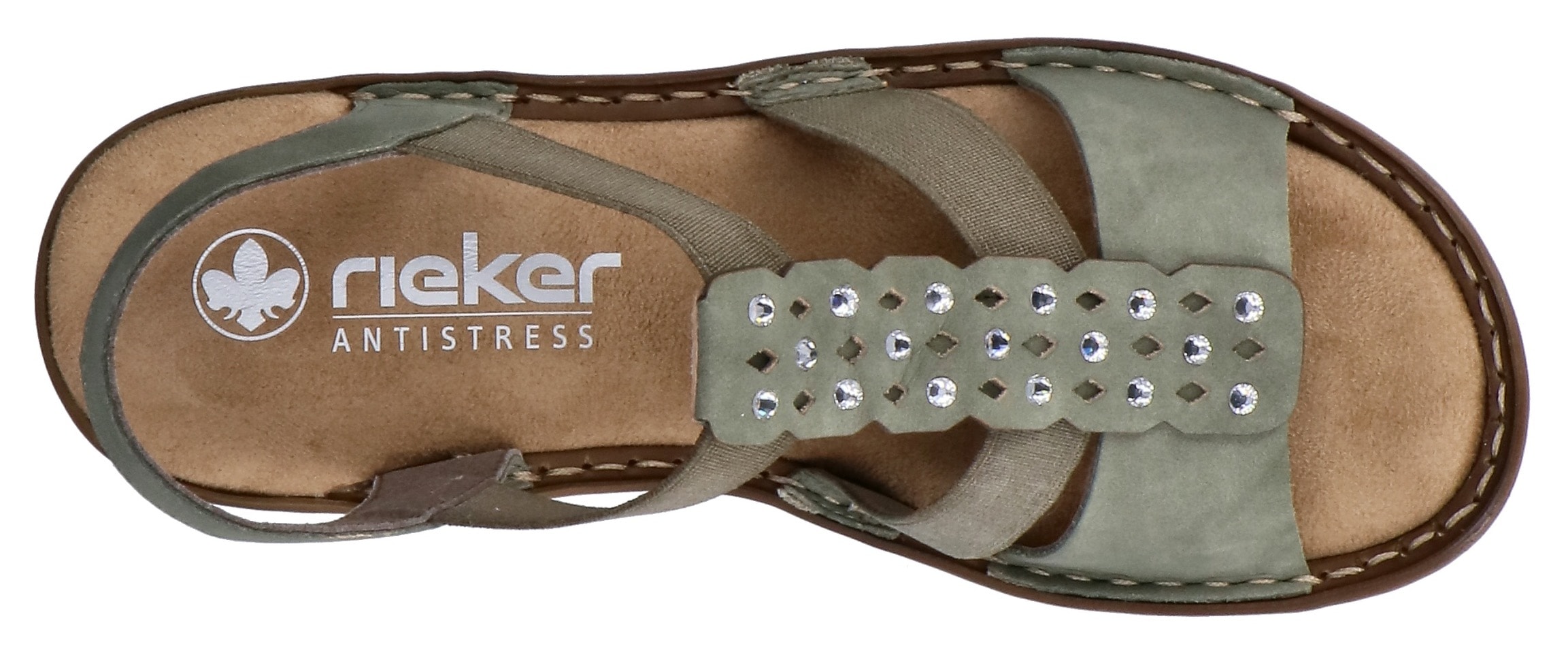 Rieker Sandale  Chaussure d'été, mule avec élastique pour un bon maintien