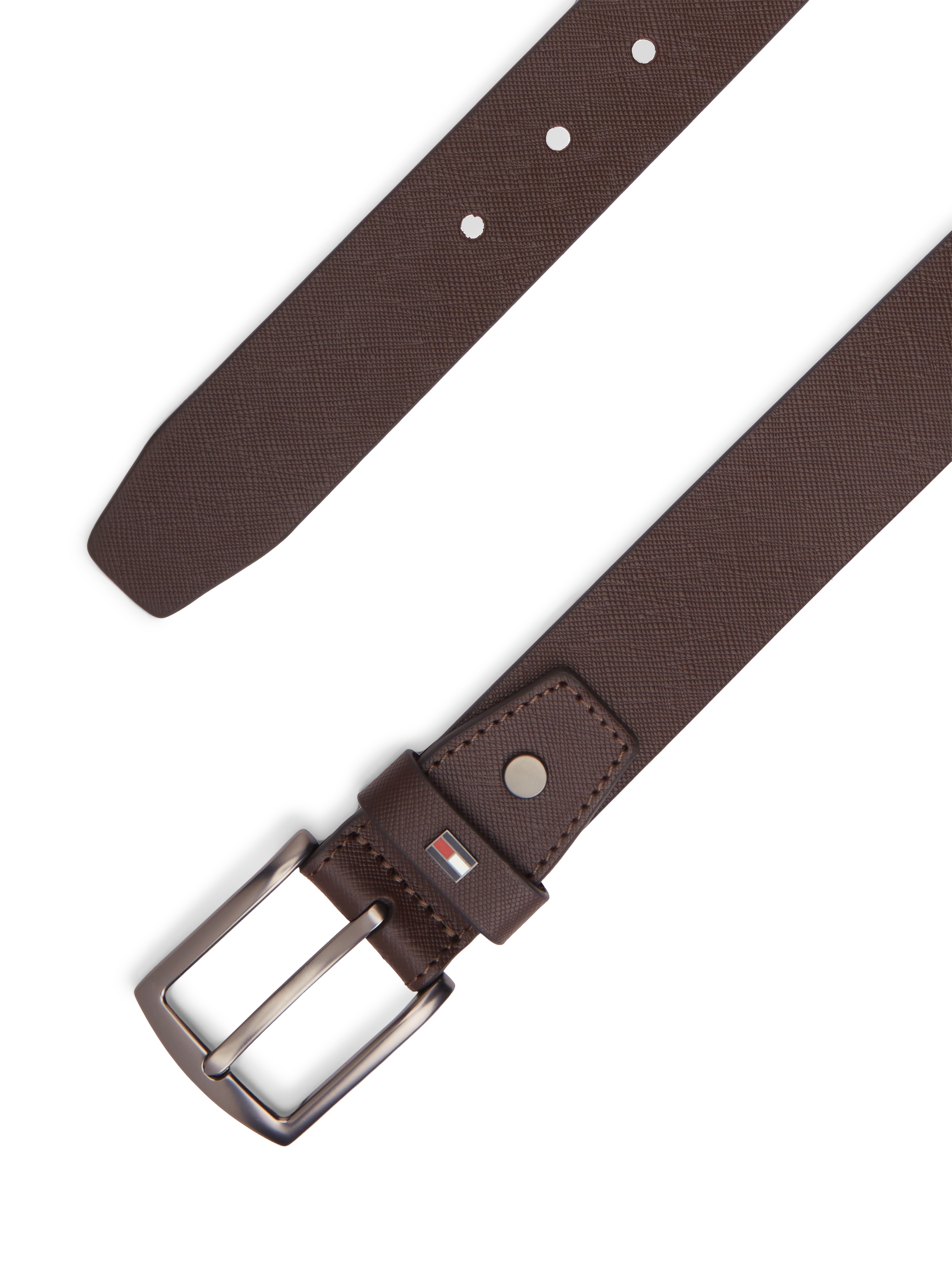Tommy Hilfiger Ceinture en cuir »DENTON 3.5 cm breit« taille réglable