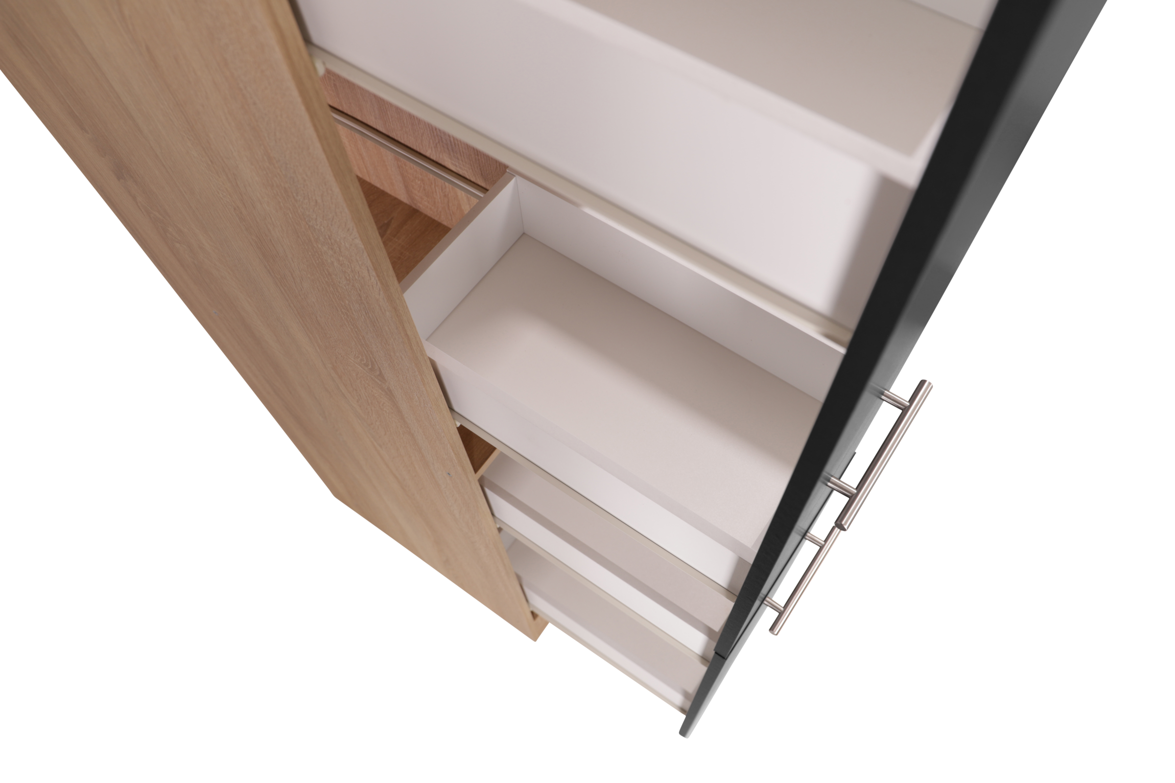 RESPEKTA Armoire à pharmacie »Merle« Breite 30 cm, Metallstangengriffe, Höhe 200 cm