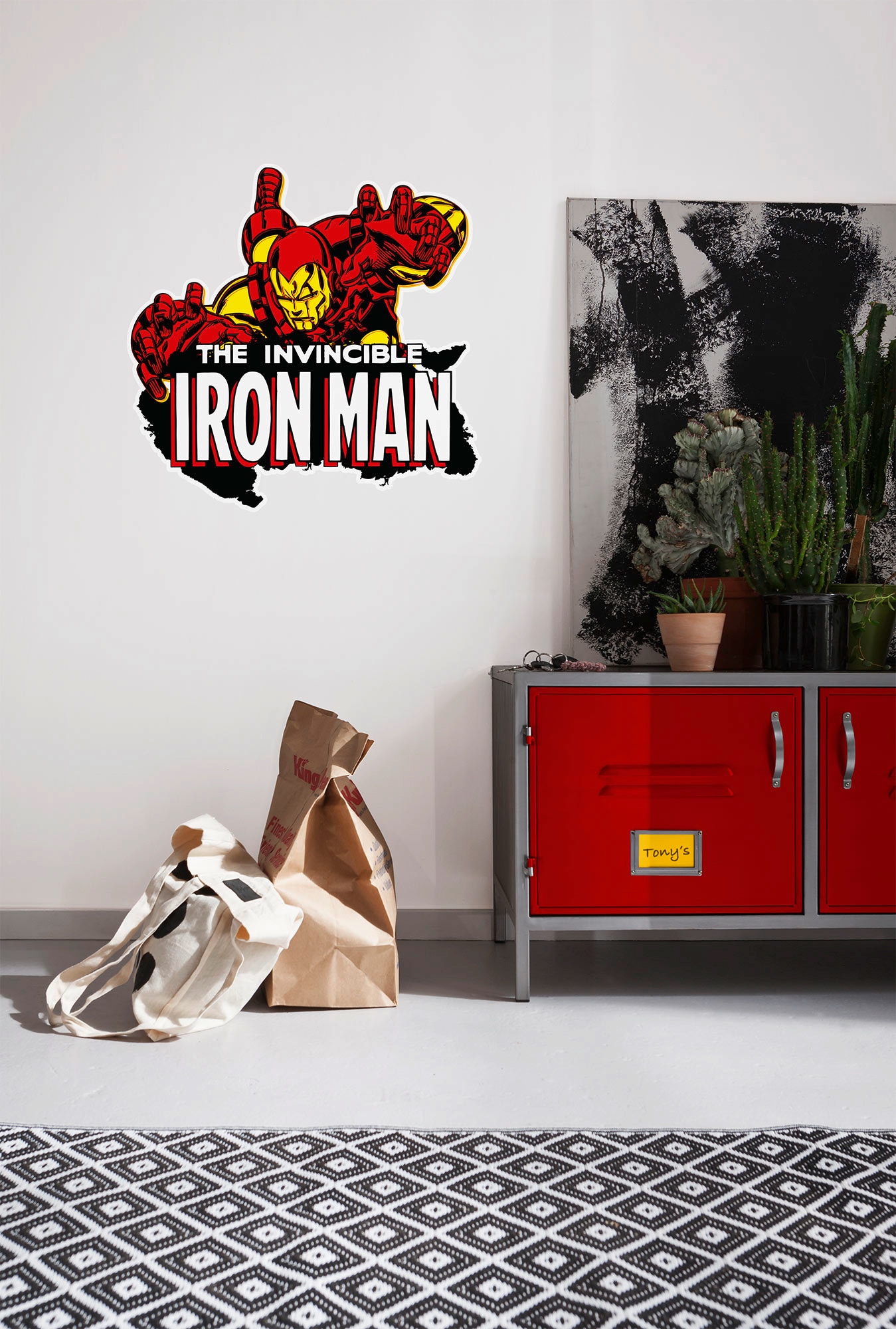 ♕ Komar Wandtattoo »Iron Man Comic Classic«, (1 St.), 50x70 cm (Breite x  Höhe), selbstklebendes Wandtattoo versandkostenfrei auf