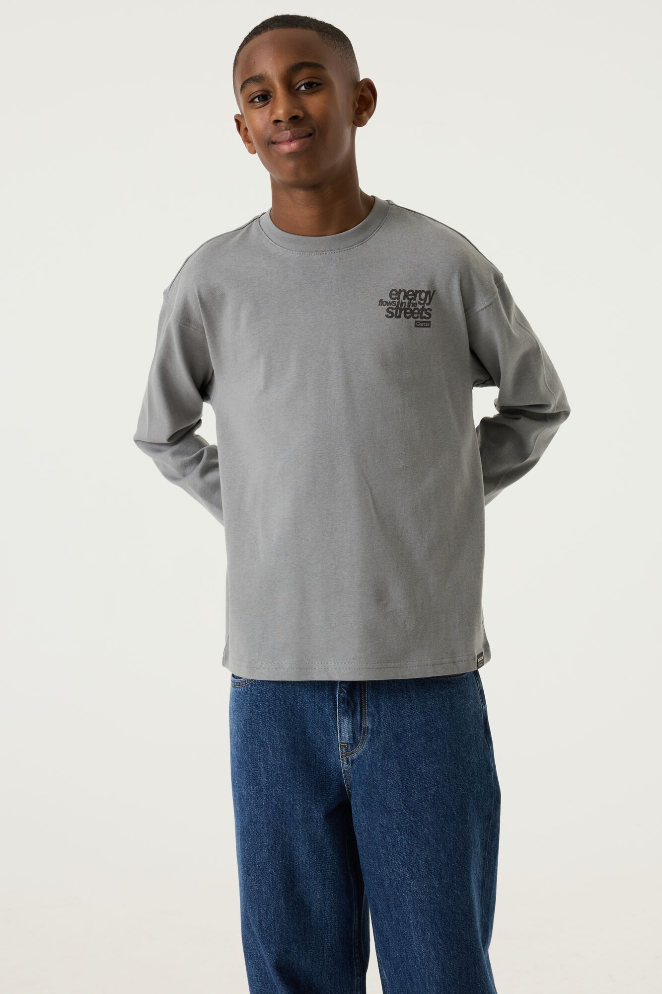 Image of Garcia Langarmshirt mit Print for BOYS