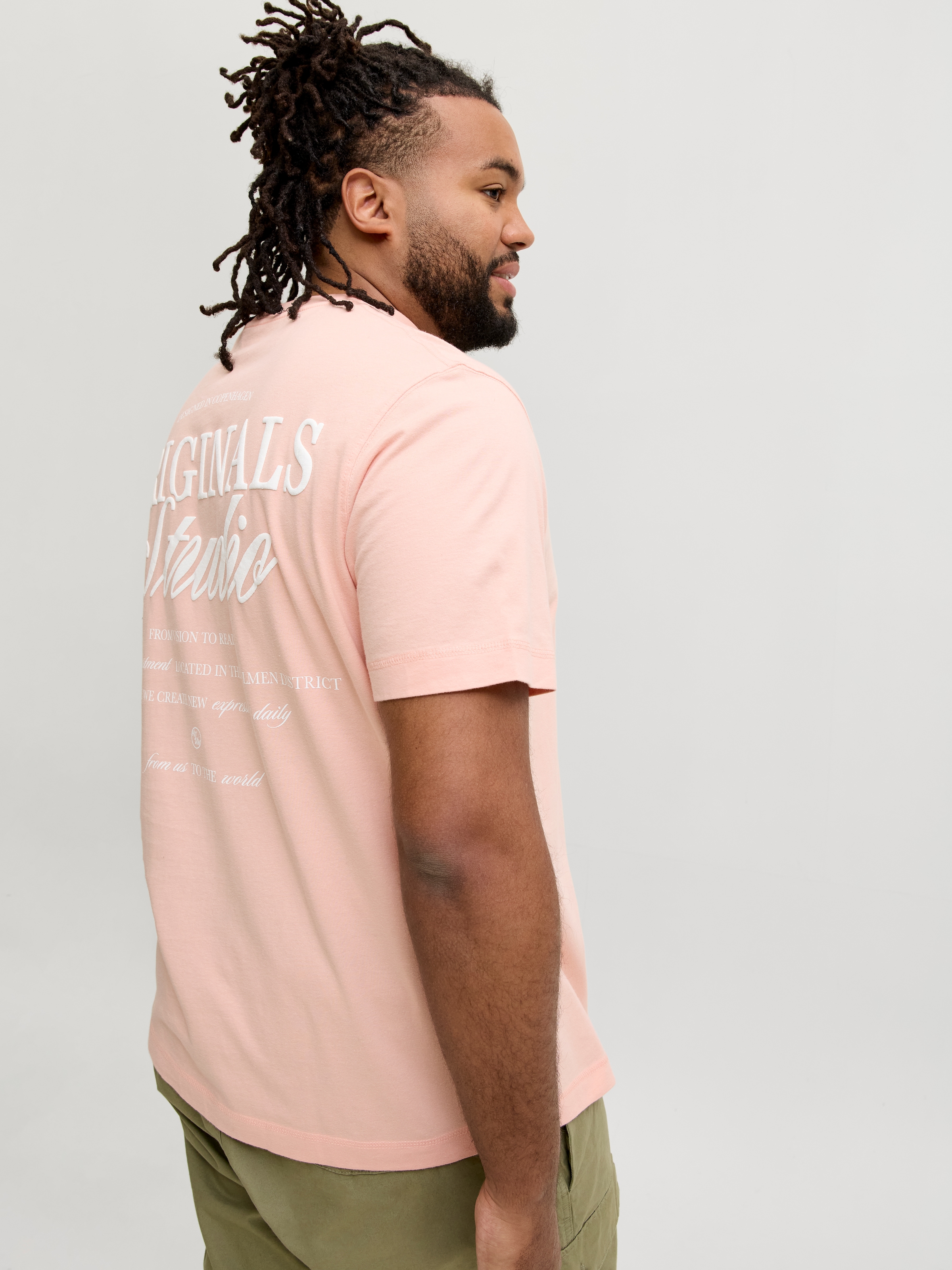 Jack & Jones PlusSize Kurzarmshirt »JORNORREBRO TYPO TEE SS CREW NECK  PLS« Baumwolle, regular fit