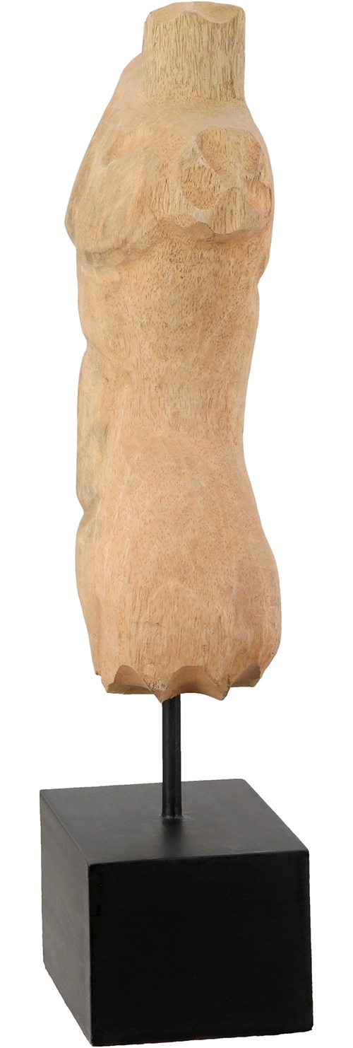 GILDE Sculpture »Skulptur Torso naturfarben« torse sculpture abstraite présentoir décoratif accessoire d'intérieur