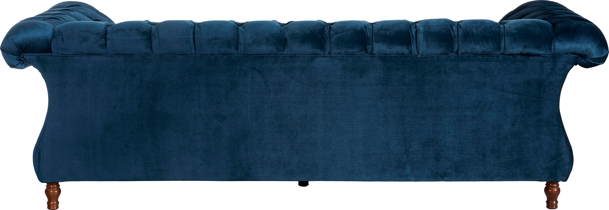 Max Winzer® Chesterfield-Sofa »Isabelle«, Knopfheftung & gedrechselten Füssen in Buche Nussbaum, Breite 260 cm