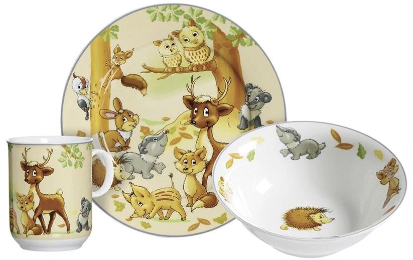 Ritzenhoff & Breker Kindergeschirr-Set »Waldtiere 3-teilig«
