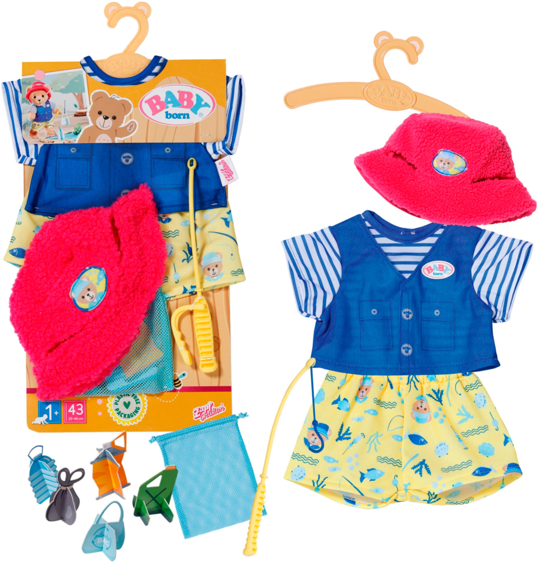 Baby Born Puppenkleidung »Teddys Angler-Outfit«