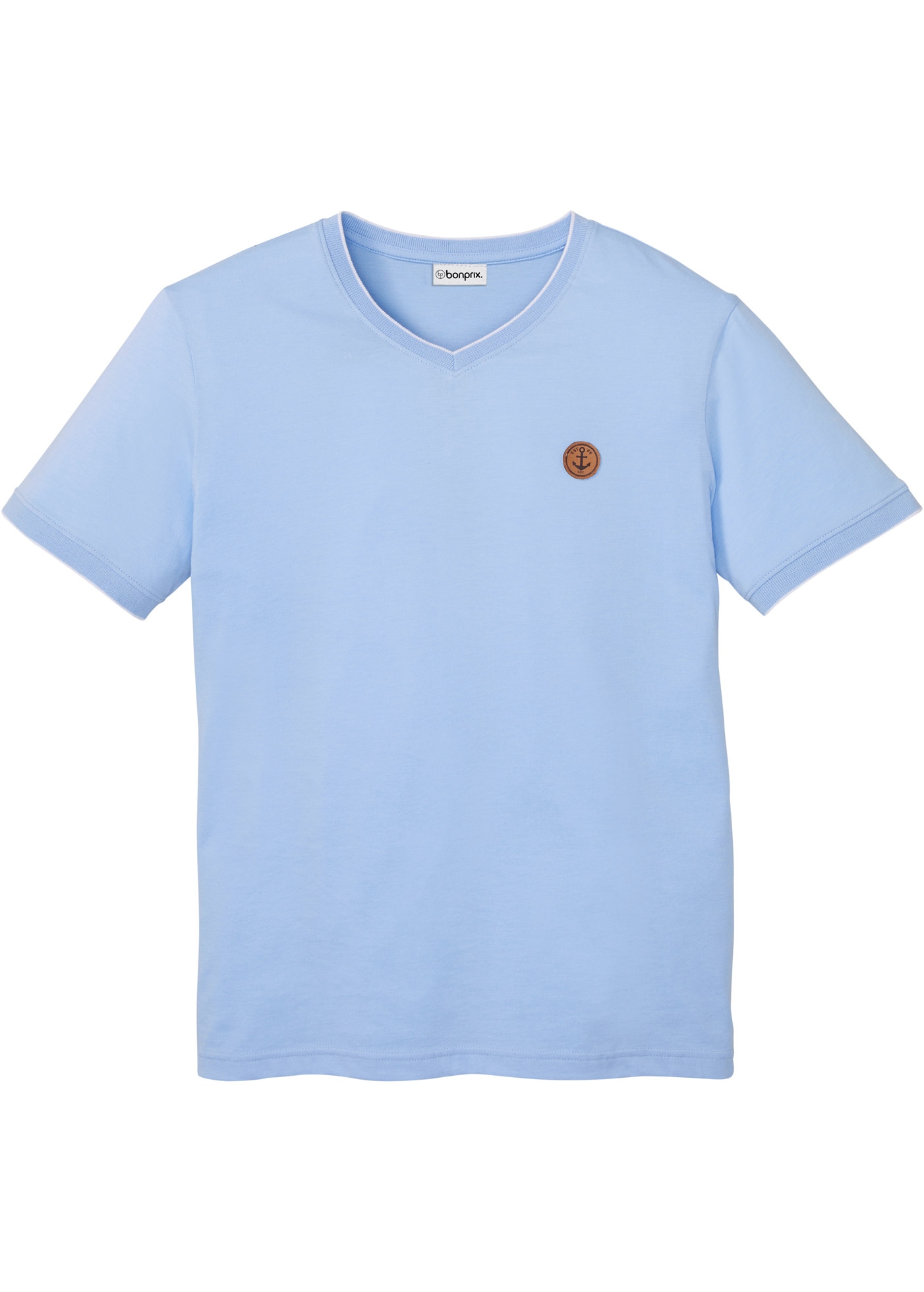 bonprix T-shirt Regular Fit, manches courtes, col en V