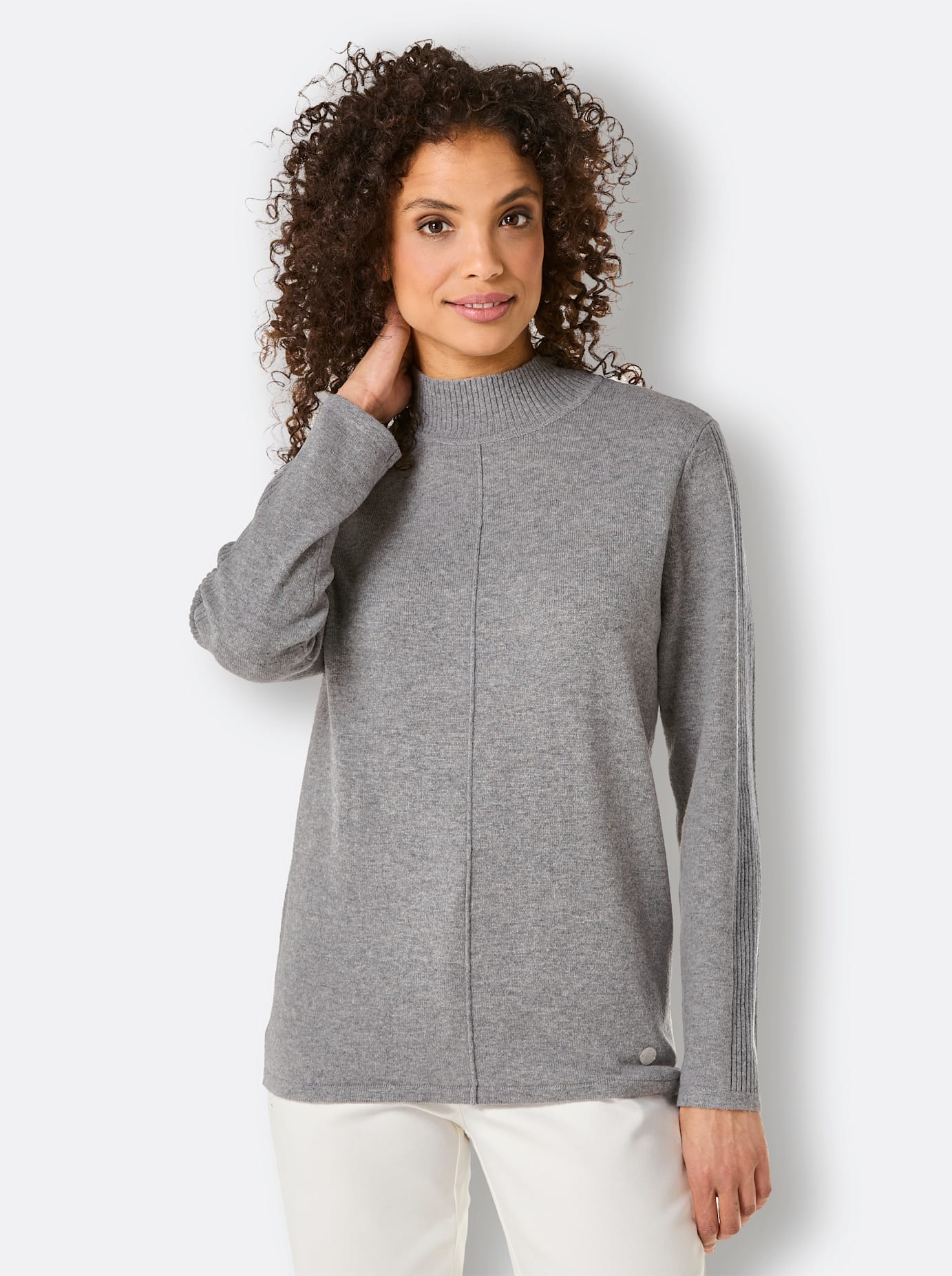 CREATION L PREMIUM Stehkragenpullover »Merino-Kaschmir-Pullover«