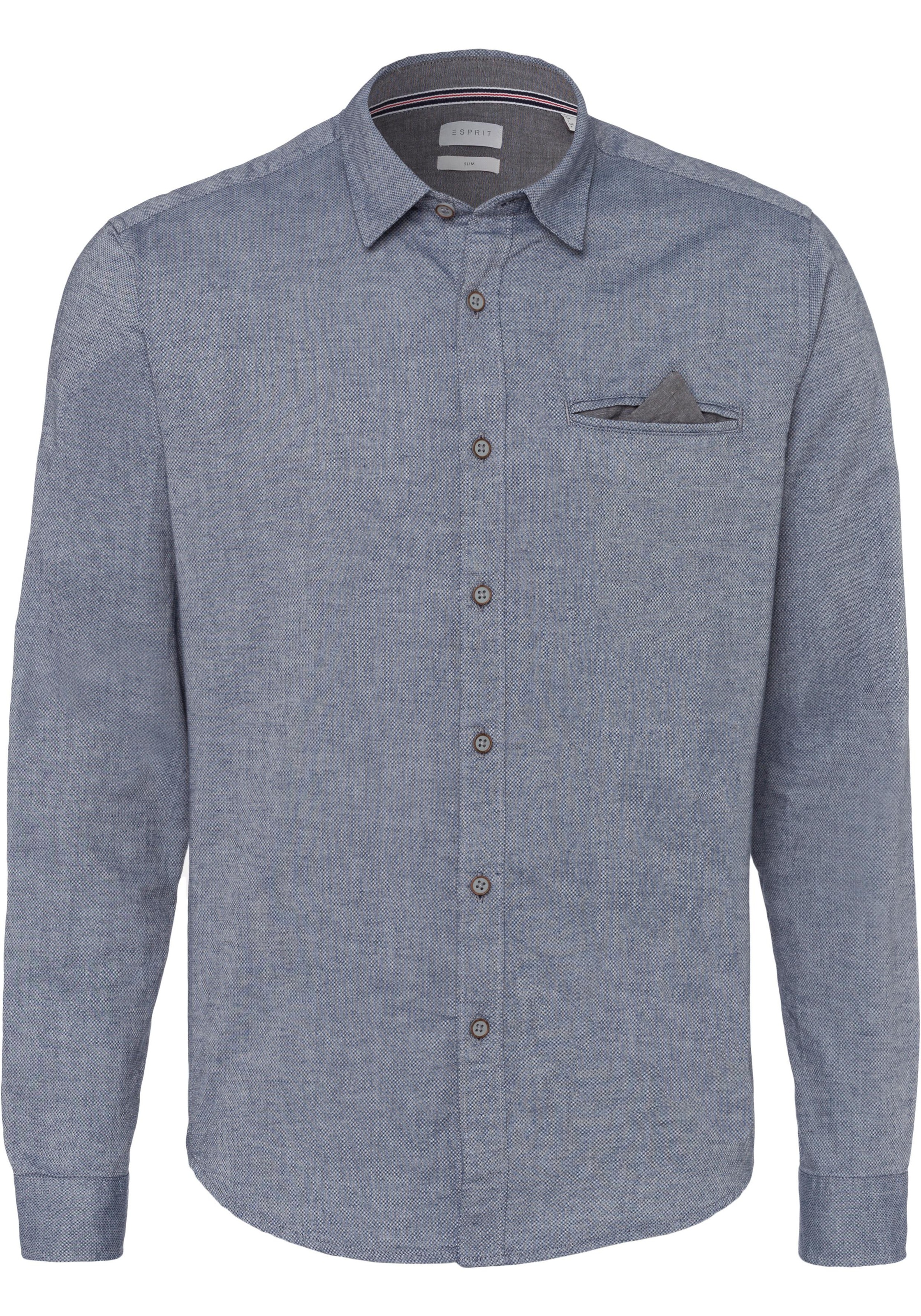 Image of Esprit Langarmhemd, mit Leistentasche auf der Brust bei Ackermann Versand Schweiz