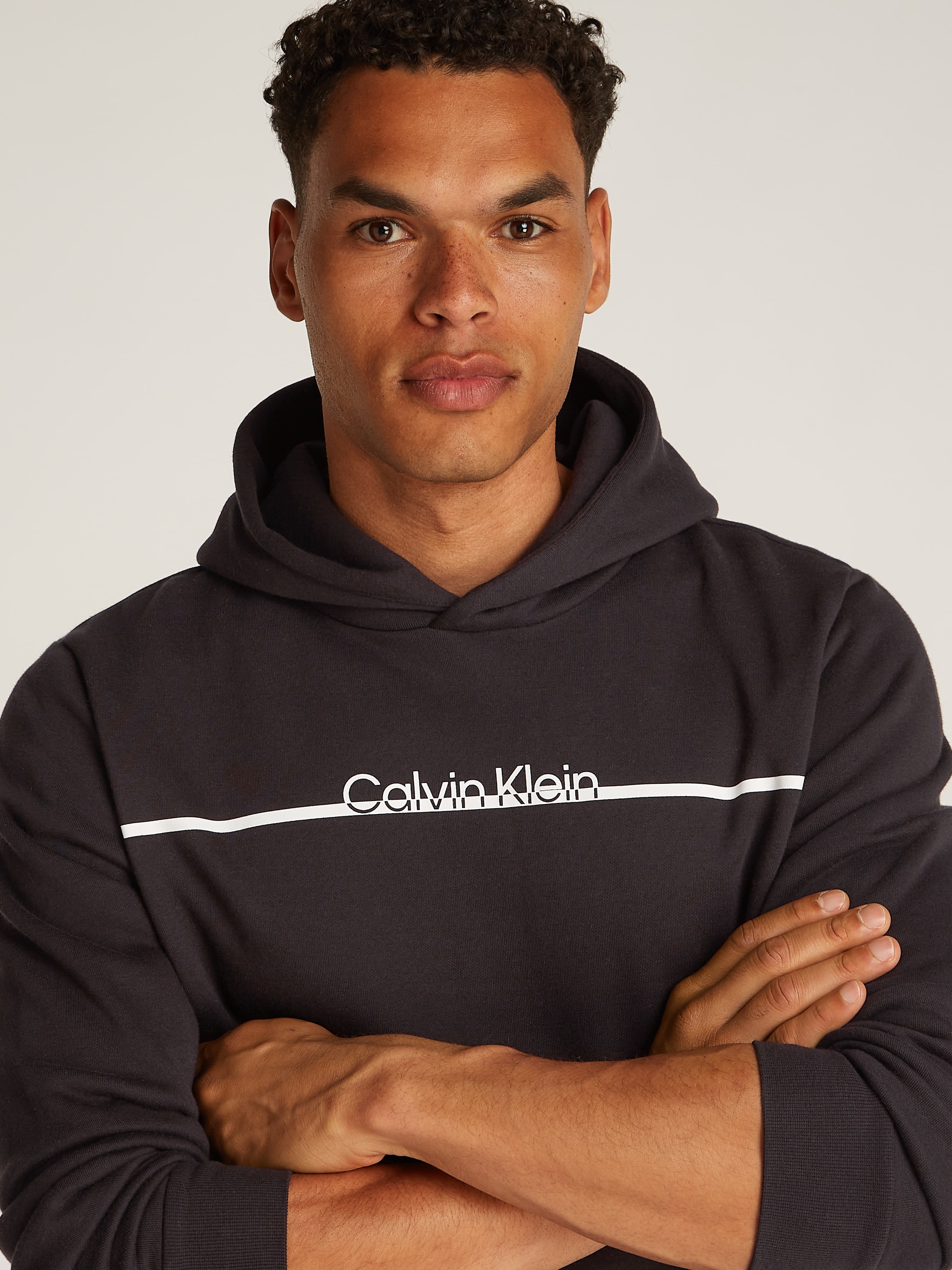 Calvin Klein Sweatshirt »SPLIT LINE LOGO HOODIE«, mit Logoprint