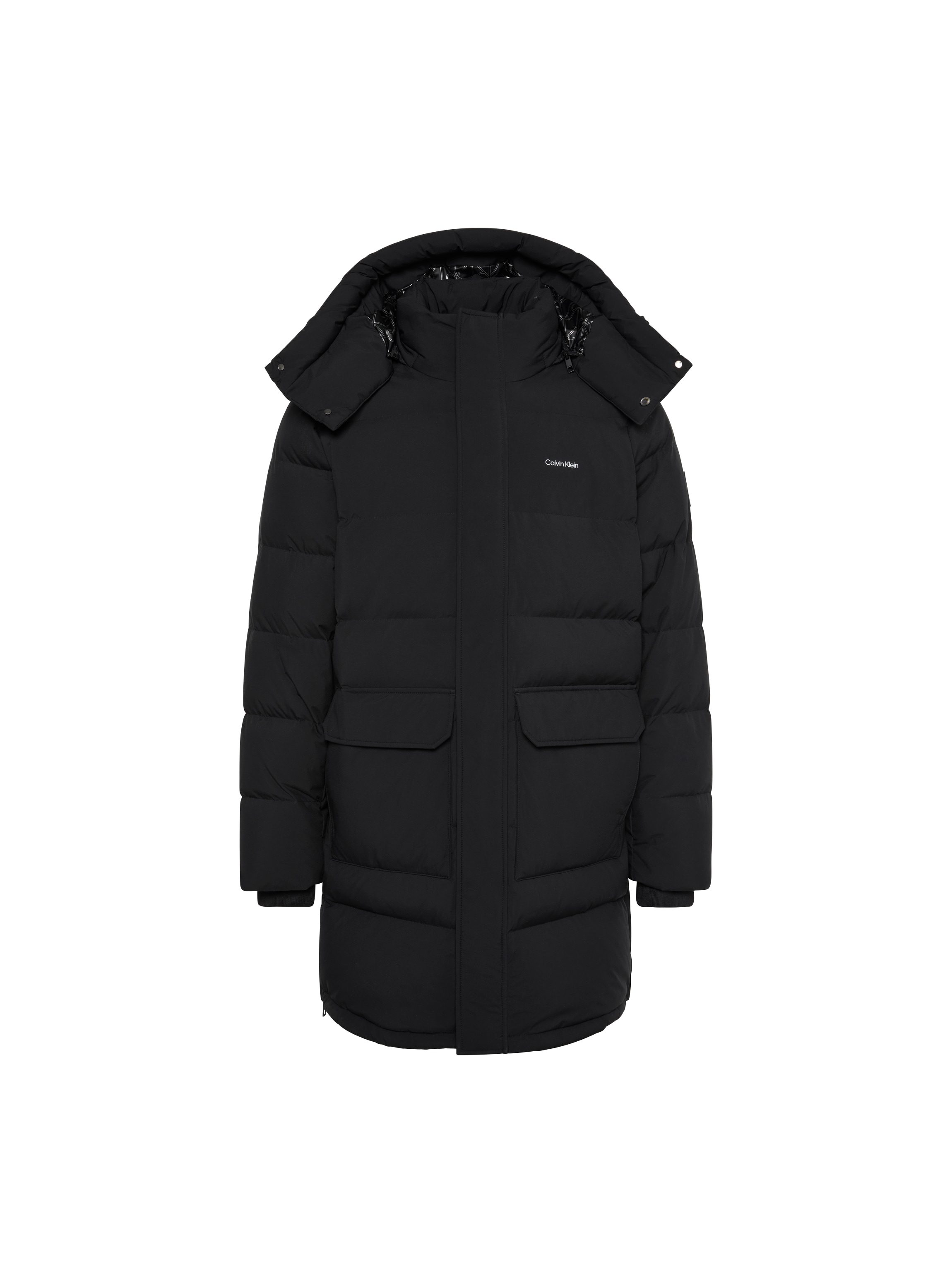 Calvin Klein Jeans Manteau matelassé »LS CLASSIC BONDED DOWN LONG« coupe régulière avec capuche