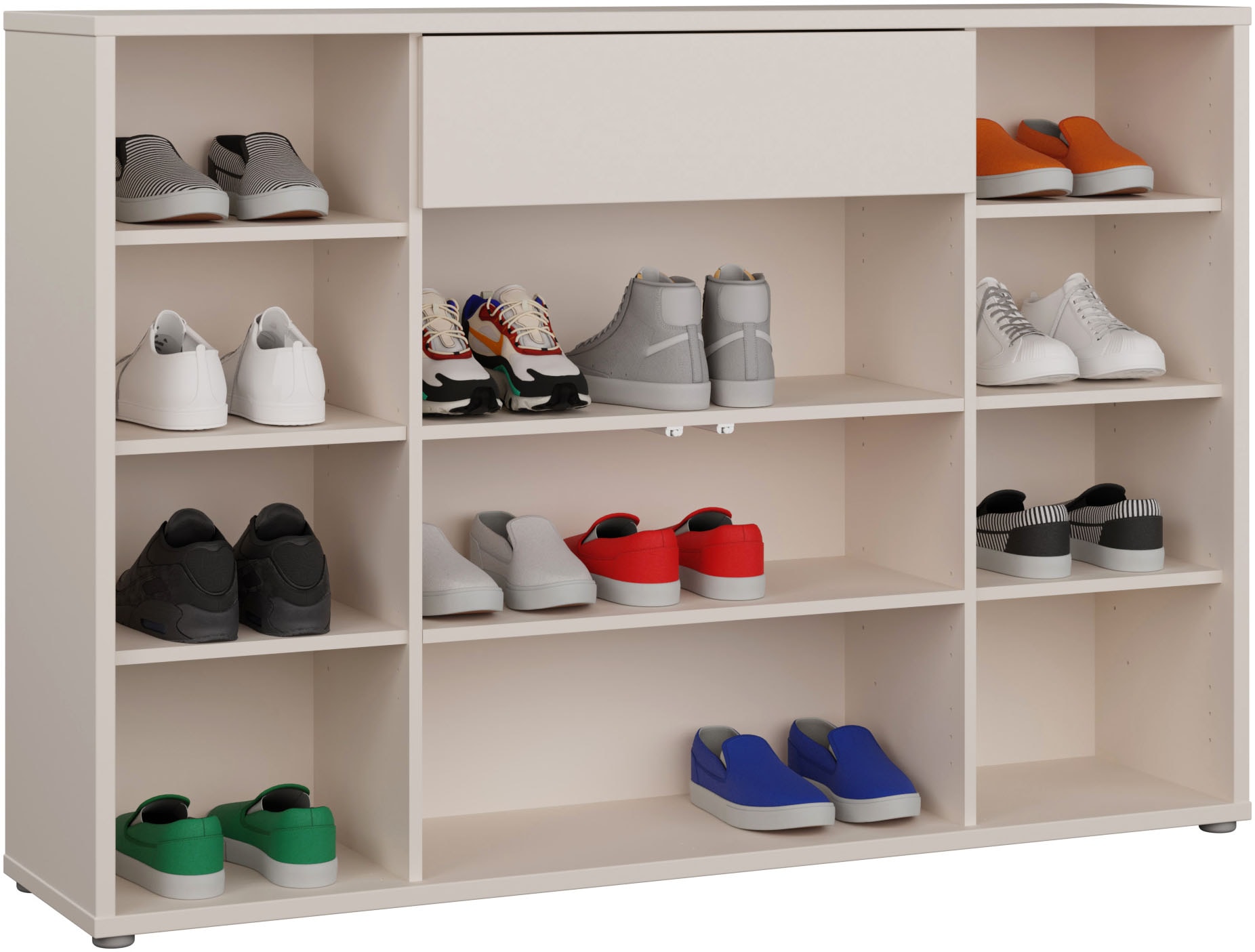 FORTE Armoire à chaussures »Alice Springs« L/H/P 143,9/99,1/34,9 cm push to open, 28 paires de chaussures
