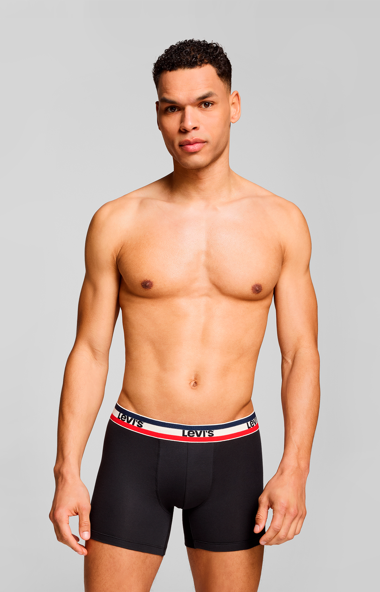 Levi's® Boxershorts »LEVIS MEN SPRTSWR LOGO BOXER BRIEF 3P«, (Packung, 3er Pack), mit breitem Logobund