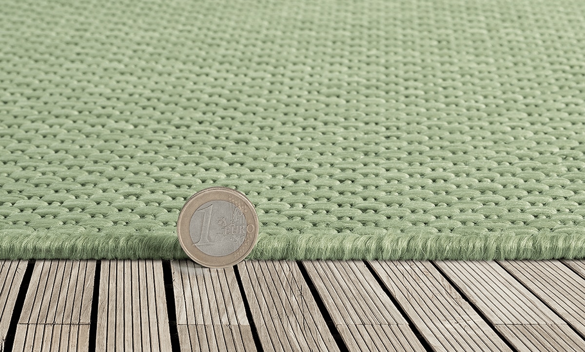 the carpet Teppich »Mistra round«, rund, 1 mm Höhe, moderner robuster In und Outdoor Teppich