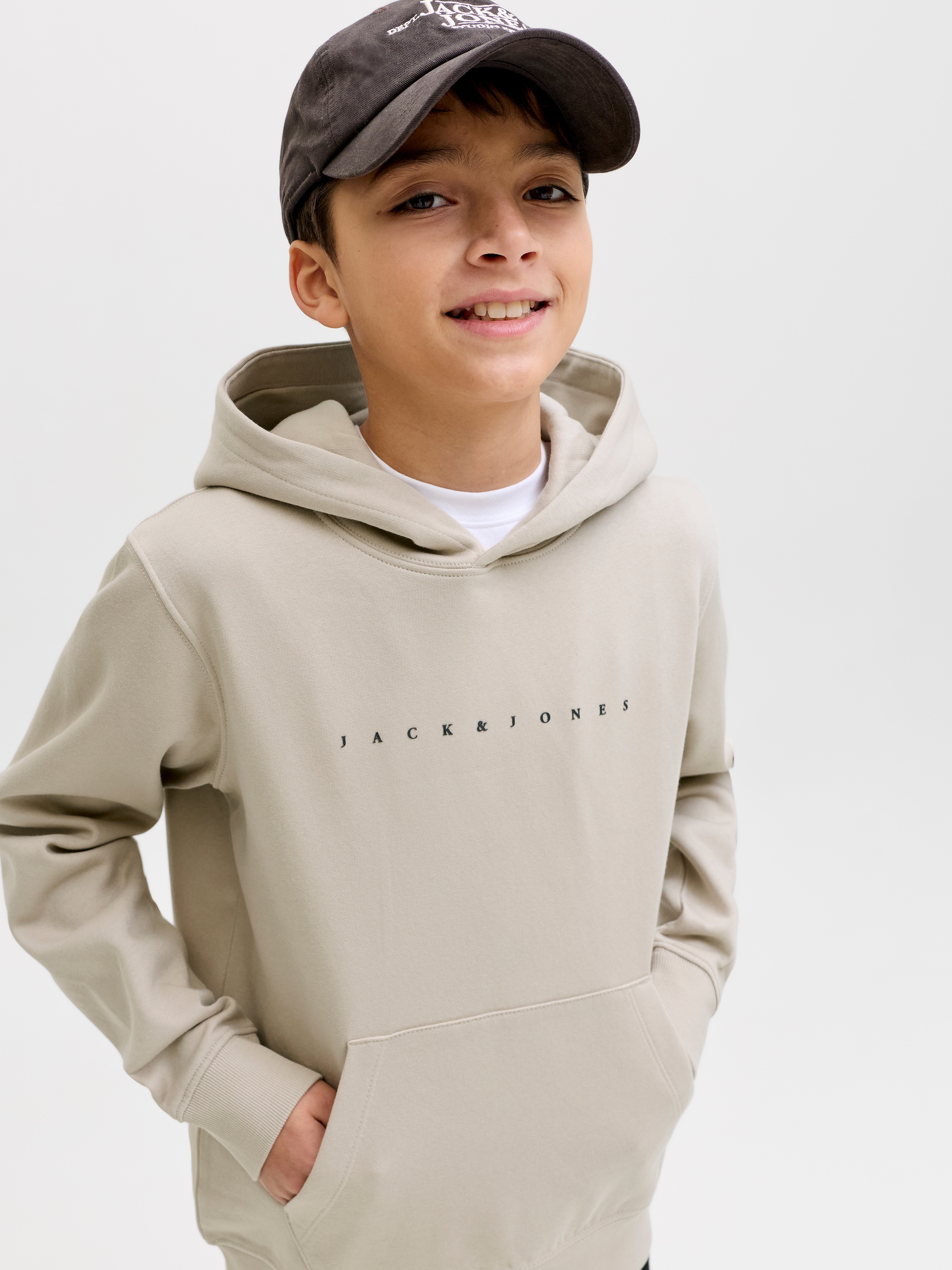 Jack & Jones Junior Sweat à capuche »JJESTAR JJ SWEAT HOOD NOOS JNR«, Baumwollmischung, relaxed fit
