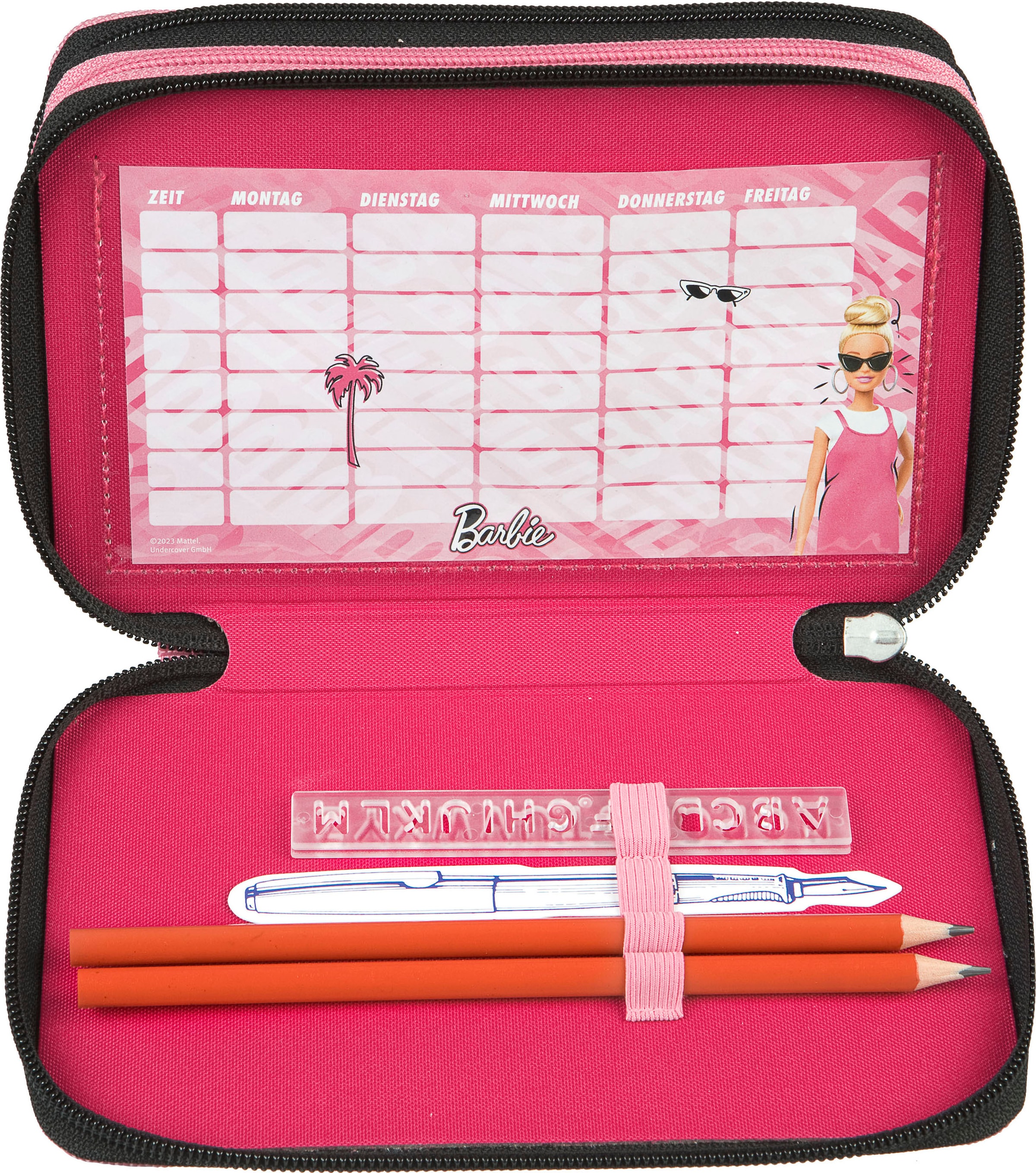 Scooli Trousse à crayons »Tripledecker, Barbie«