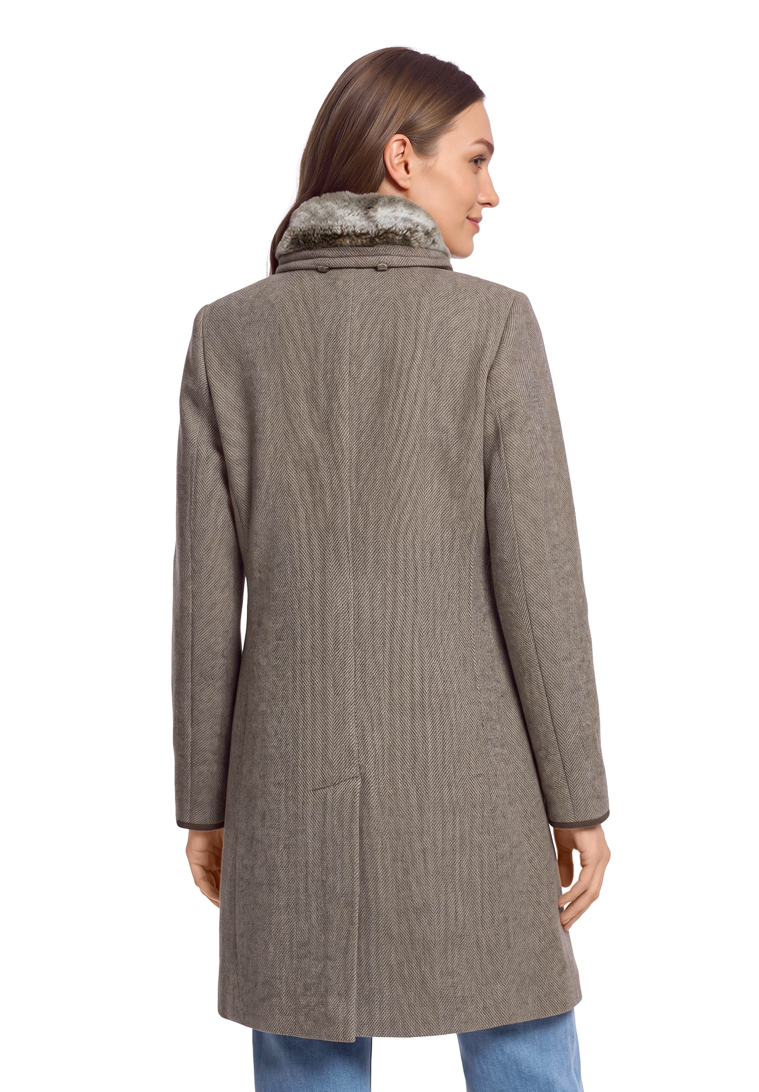 Gil Bret Manteau en laine insertion de col chauffante amovible