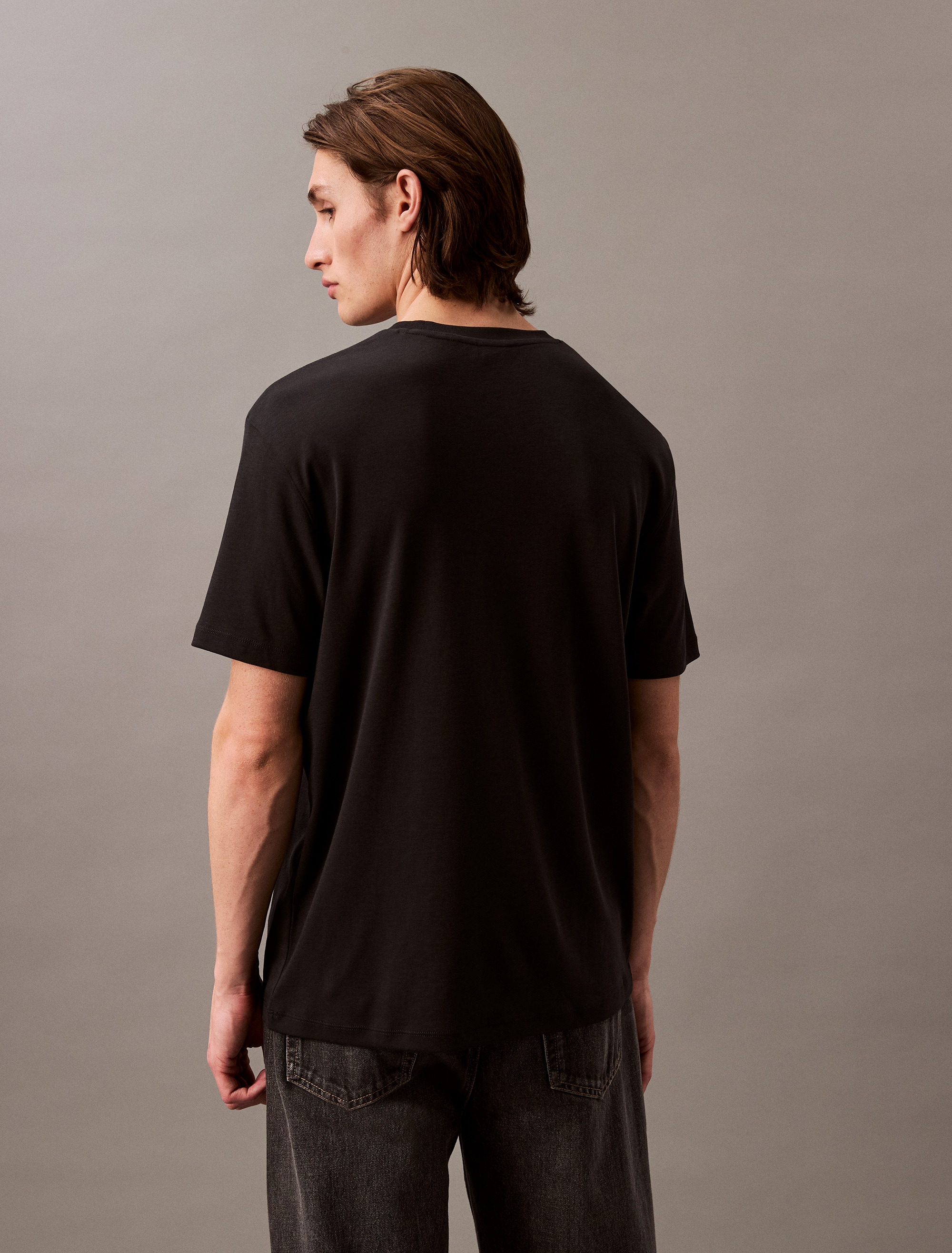 Calvin Klein T-shirt »SS NA WHSL SUPIMA CREWNECK TEE« col rond, coupe régulière