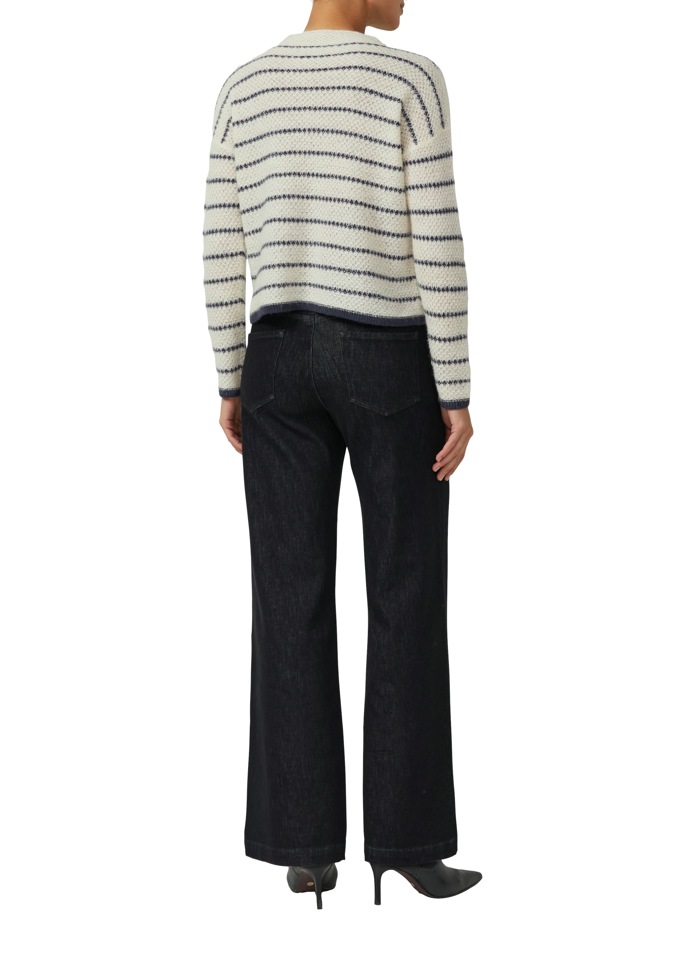 s.Oliver BLACK LABEL Strickpullover gestreift, mit Turtleneck