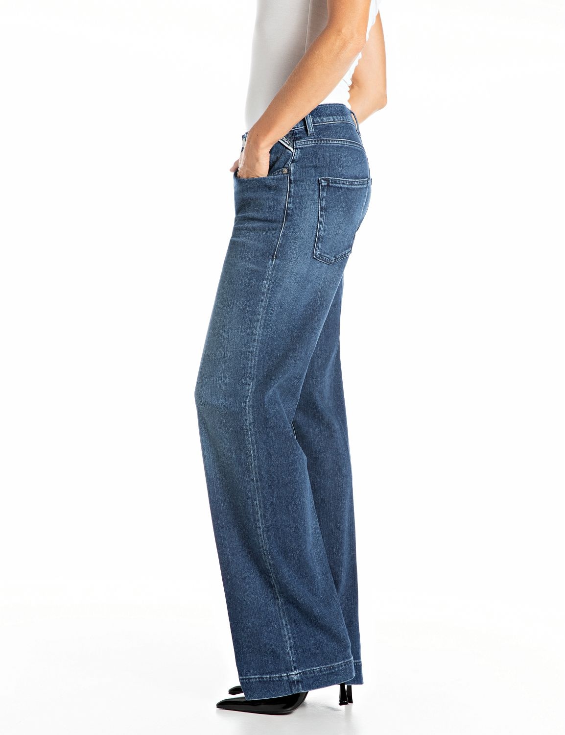 Replay Straight-Jeans »MELJA«, mit weitem Bein