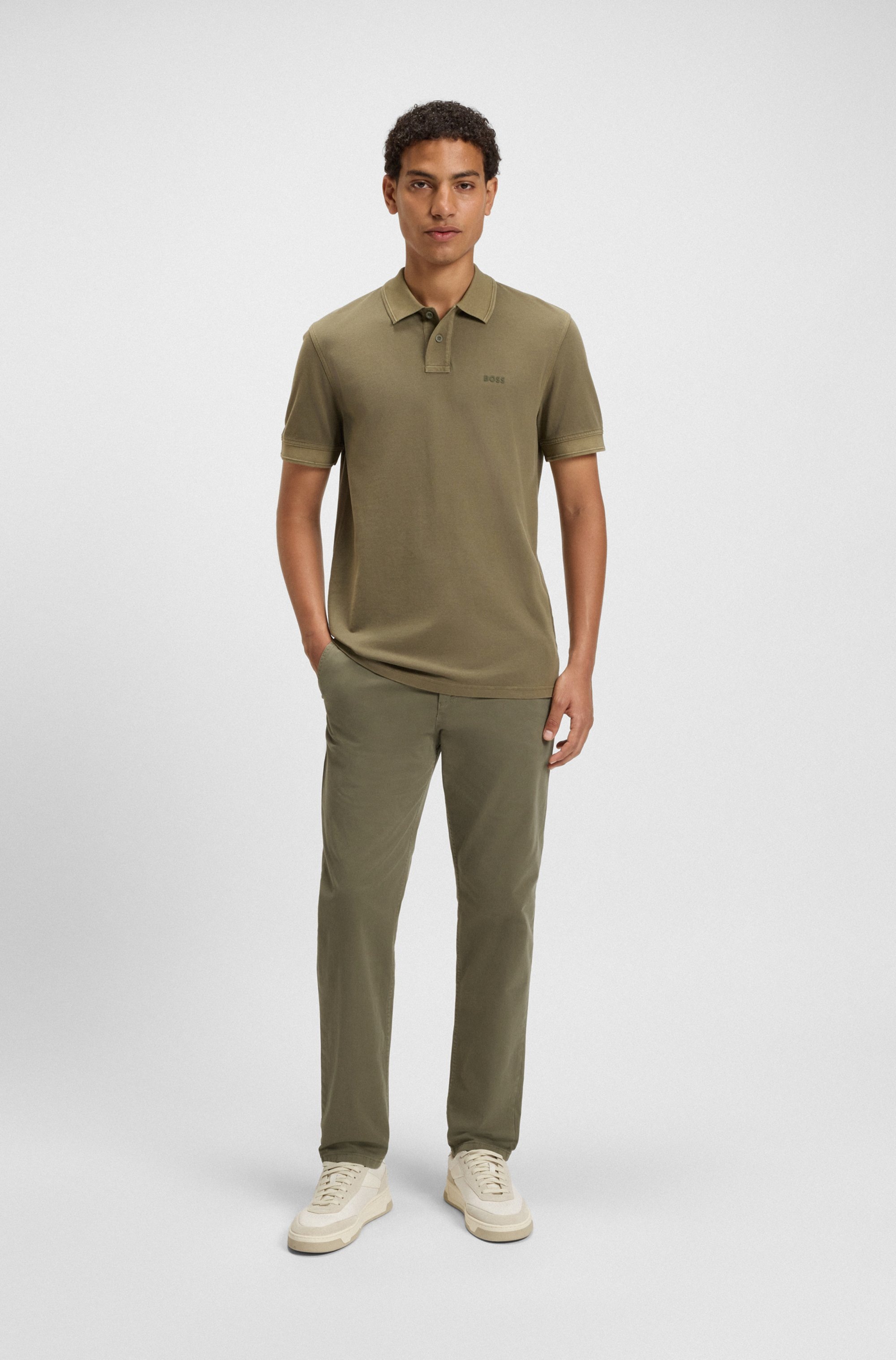 BOSS ORANGE Chinos »tapered«  mit BOSS Logo hinten