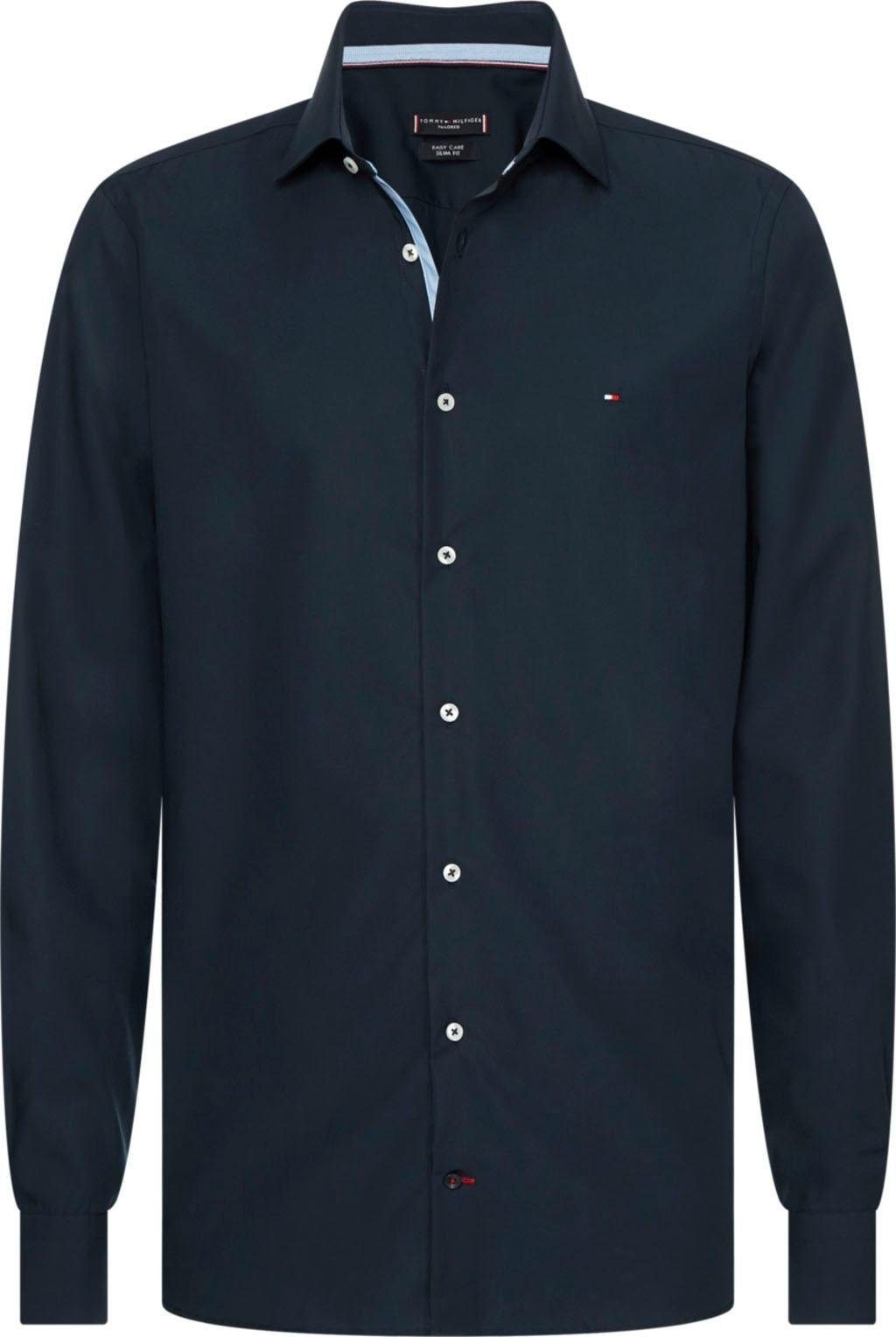 Image of Tommy Hilfiger TAILORED Businesshemd »POPLIN CLASSIC SLIM SHIRT«, mit verdeckten Kontrastbesätzen bei Ackermann Versand Schweiz