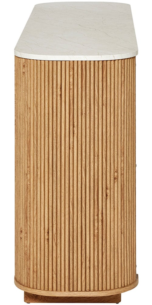Jahnke Sideboard »ARROW SB 160« 1 Stk. tlg. Sideboard, abgerundet, Fischgrät-Muster, Breite 159,5 cm