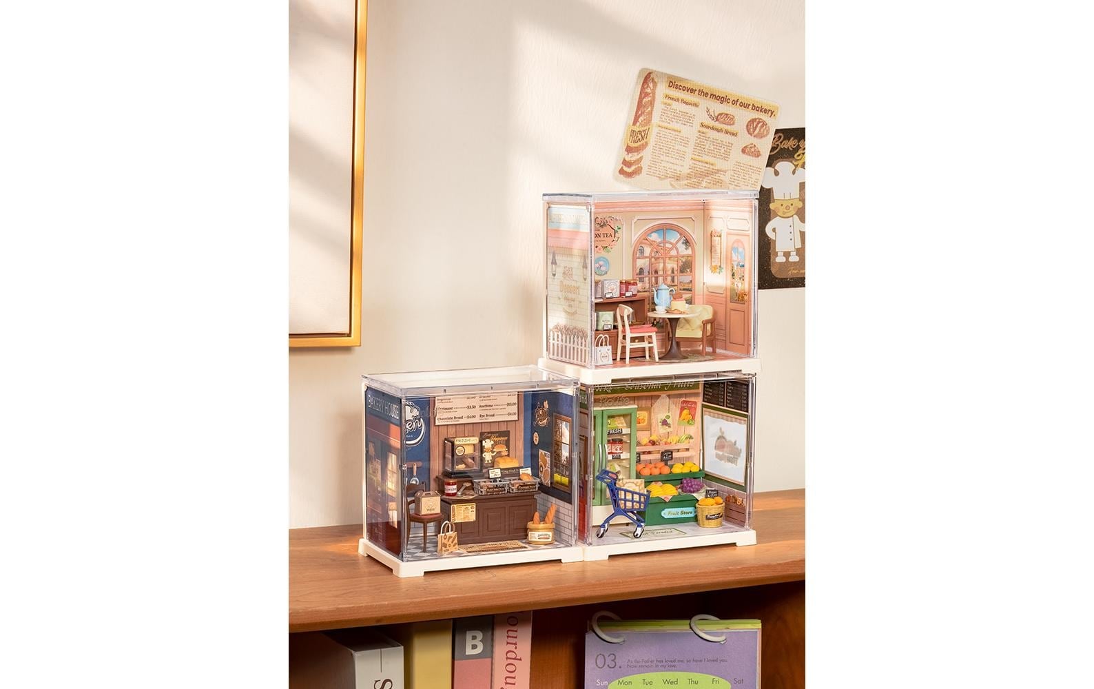   Modellbausatz »RoboTime Memory Book Store«