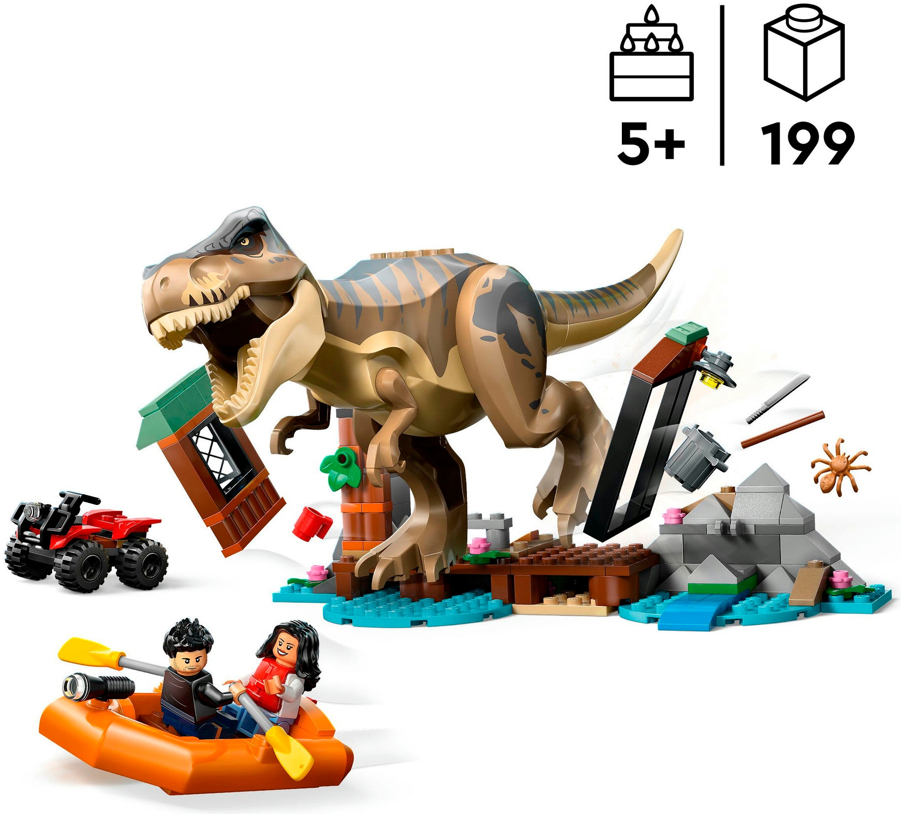 LEGO® Konstruktionsspielsteine »Flucht vor dem T.Rex (76975), LEGO Jurassic World« Made in Europe