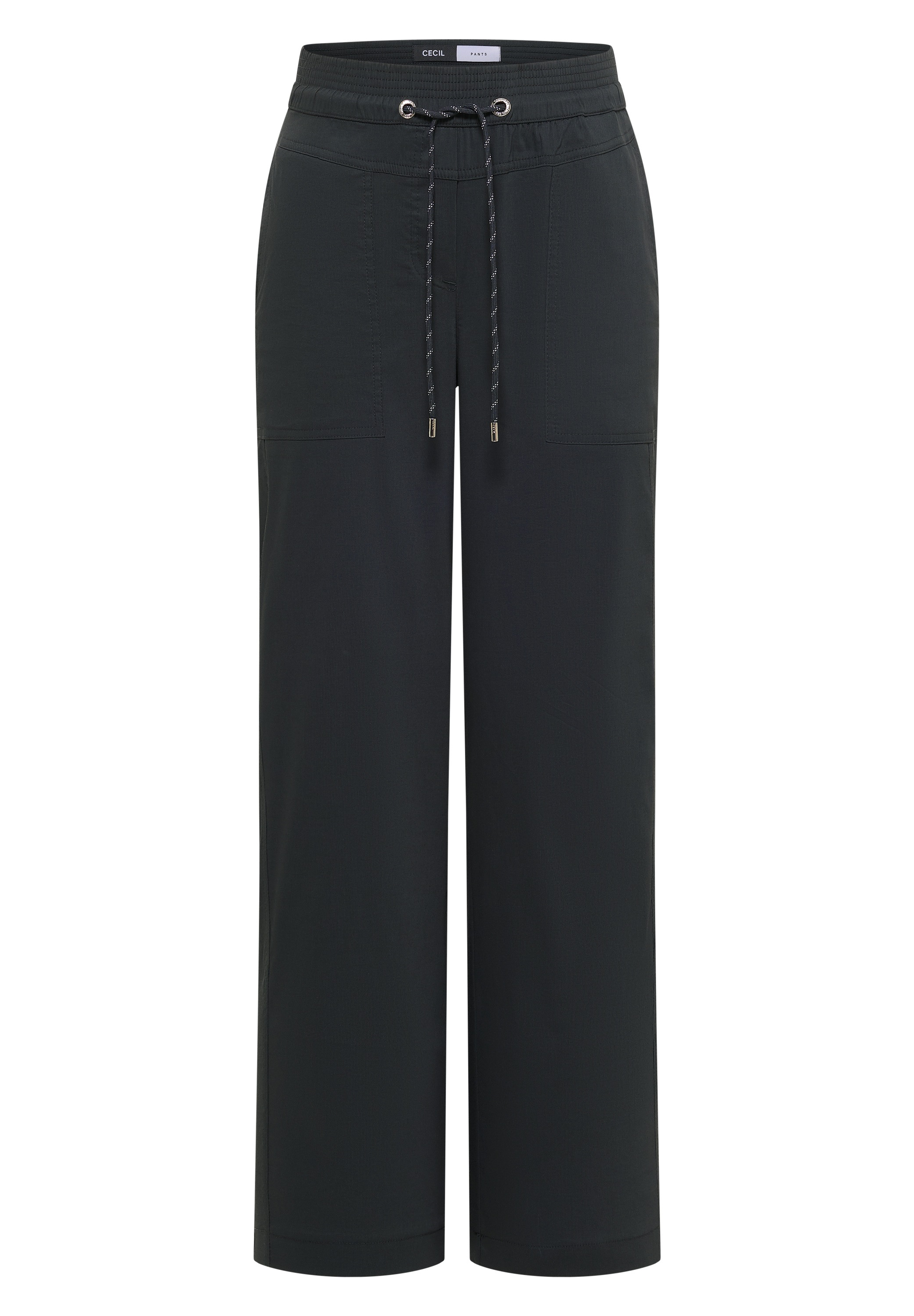 Cecil Stoffhose  Elastikbund, feines Streifemuster, Loose Fit