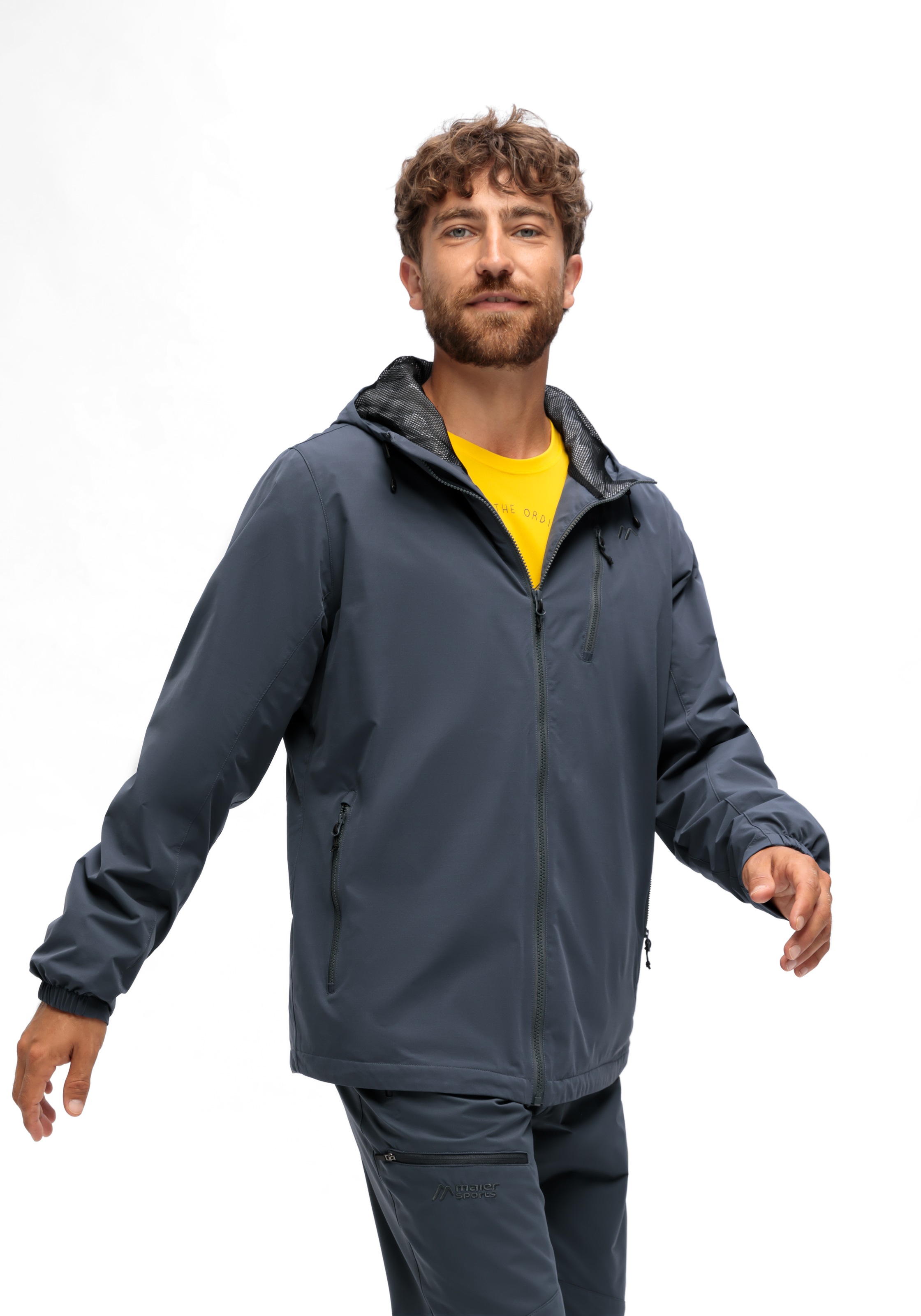 Maier Sports Regenjacke »ArorA Loop M« Herren Jacke wasserdicht, moderner Windbreaker, Outdoorjacke, Reg. Fit