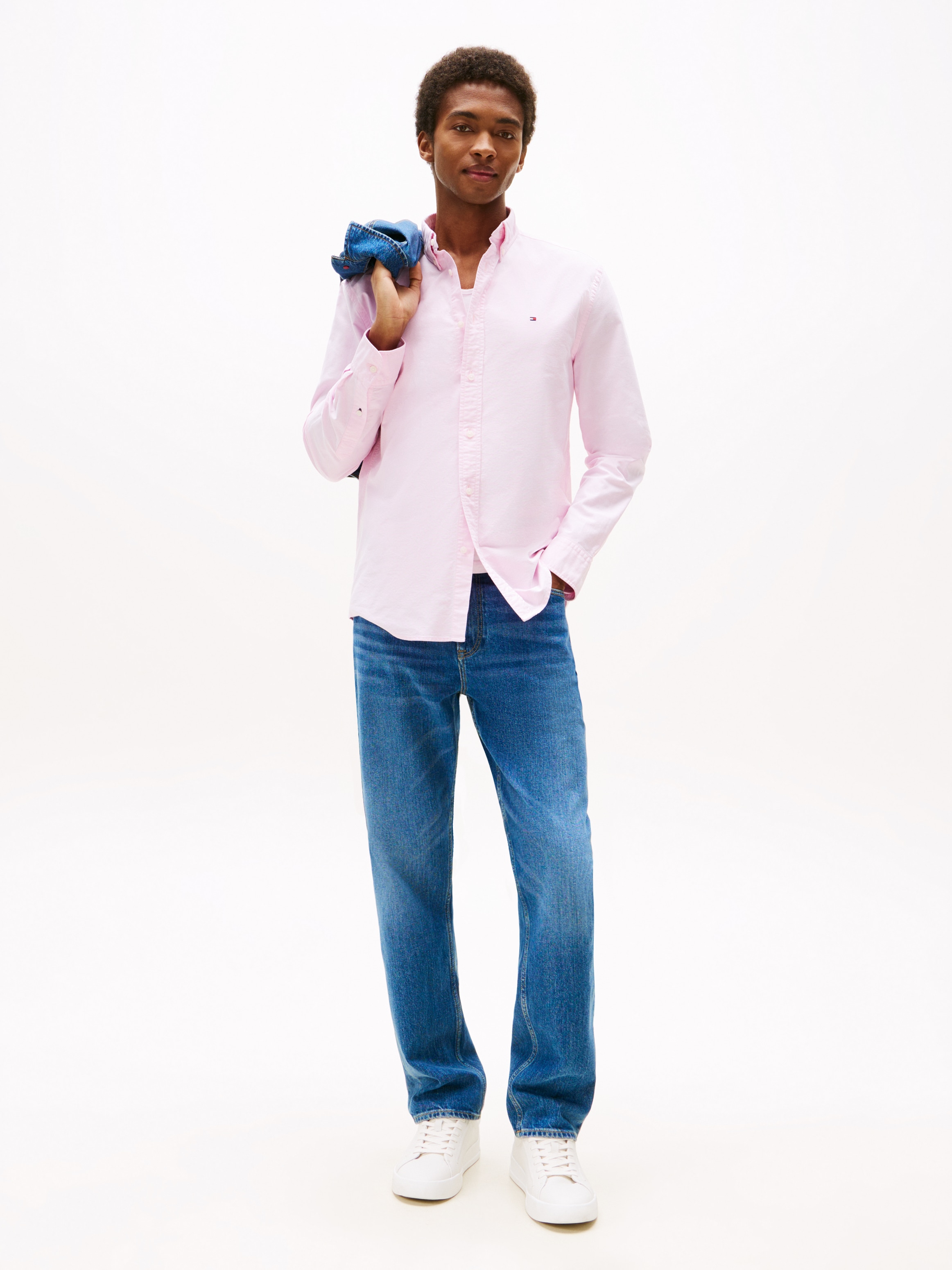 Tommy Hilfiger Langarmhemd »SOLID HERITAGE OXFORD Regular Fit«