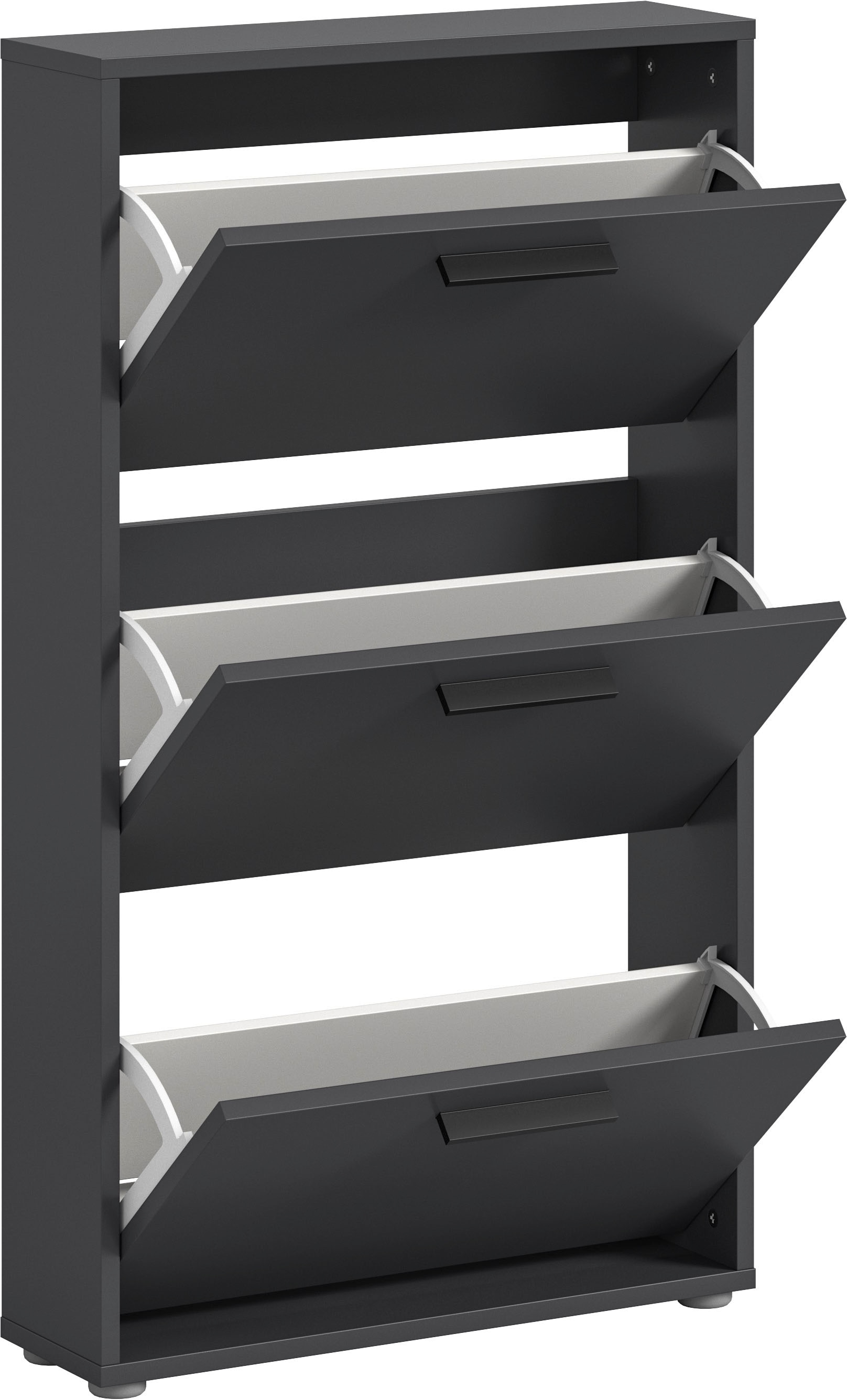 HBZ Schuhkommode »Sam«, (1 St.), Schuhkipper, Schuhschrank mit 3 Klappen, BxHxT 59x103x17cm