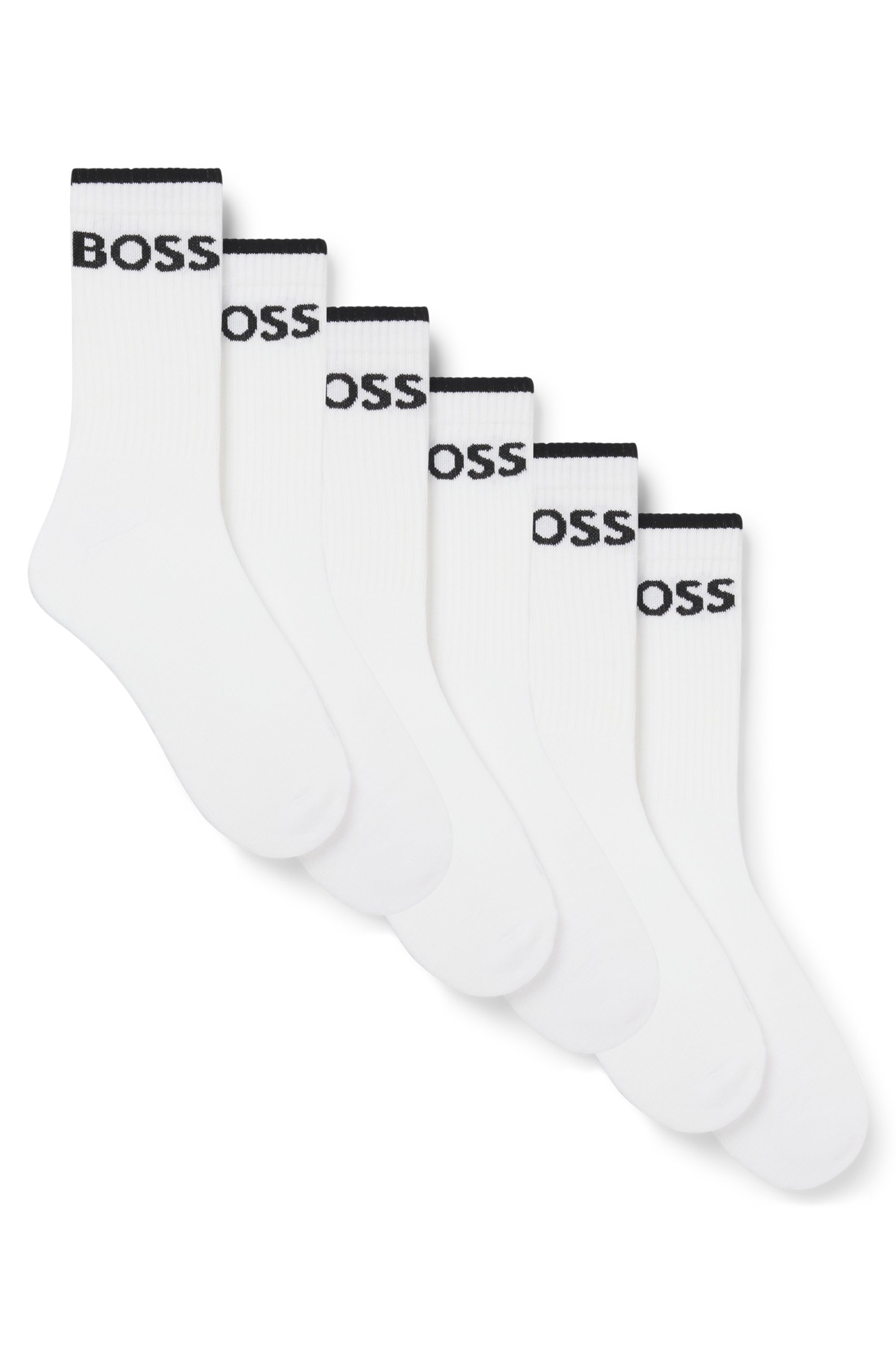 BOSS »6P QS Stripe CC« Packung, 6er, 6 Stk. tlg. mit BOSS Schriftzug