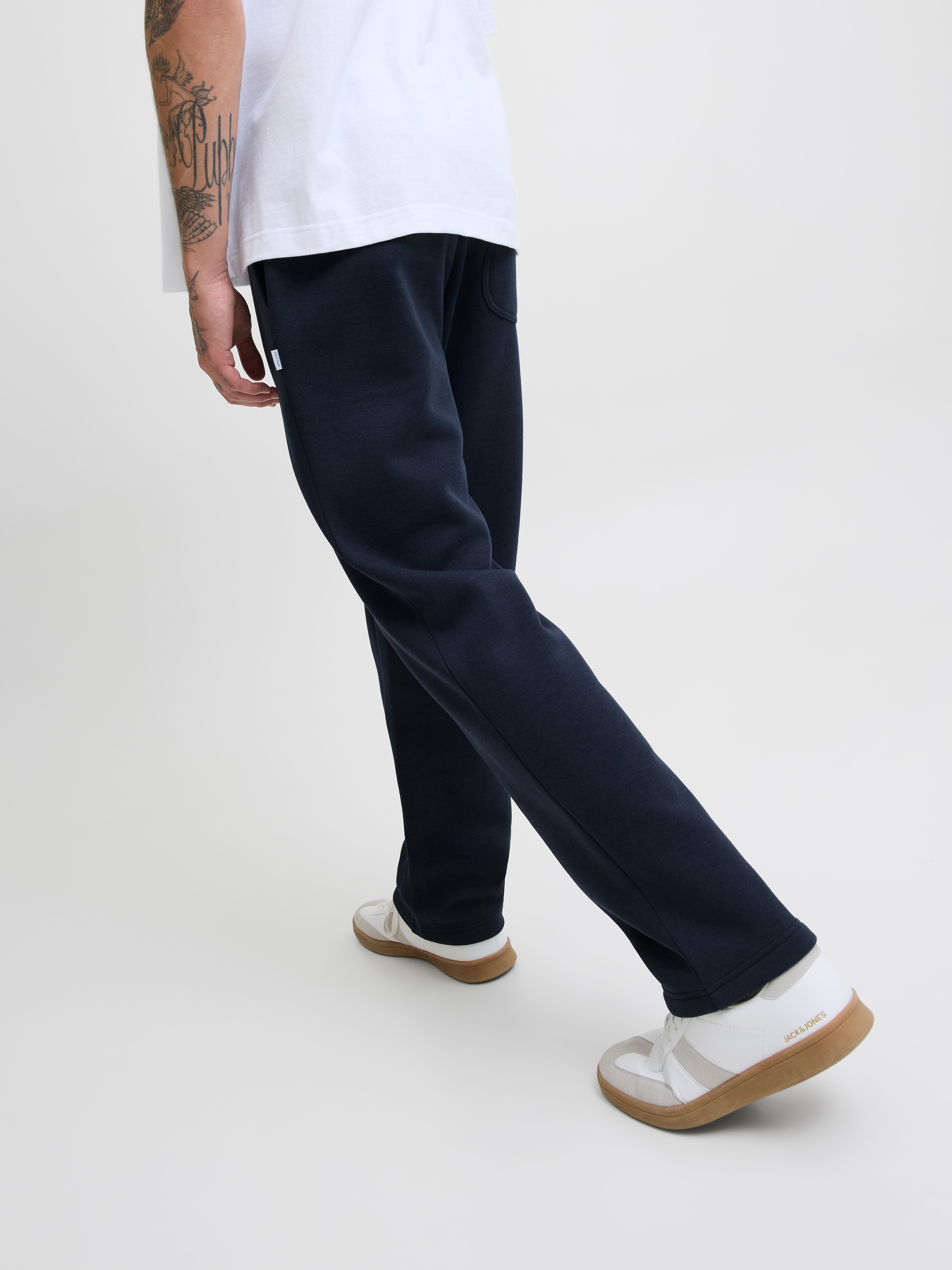 Jack & Jones Sweathose »JPSTKANE BRADLEY UNCUFFED SWT PANTS NOOS«  Materialmix, relaxed fit
